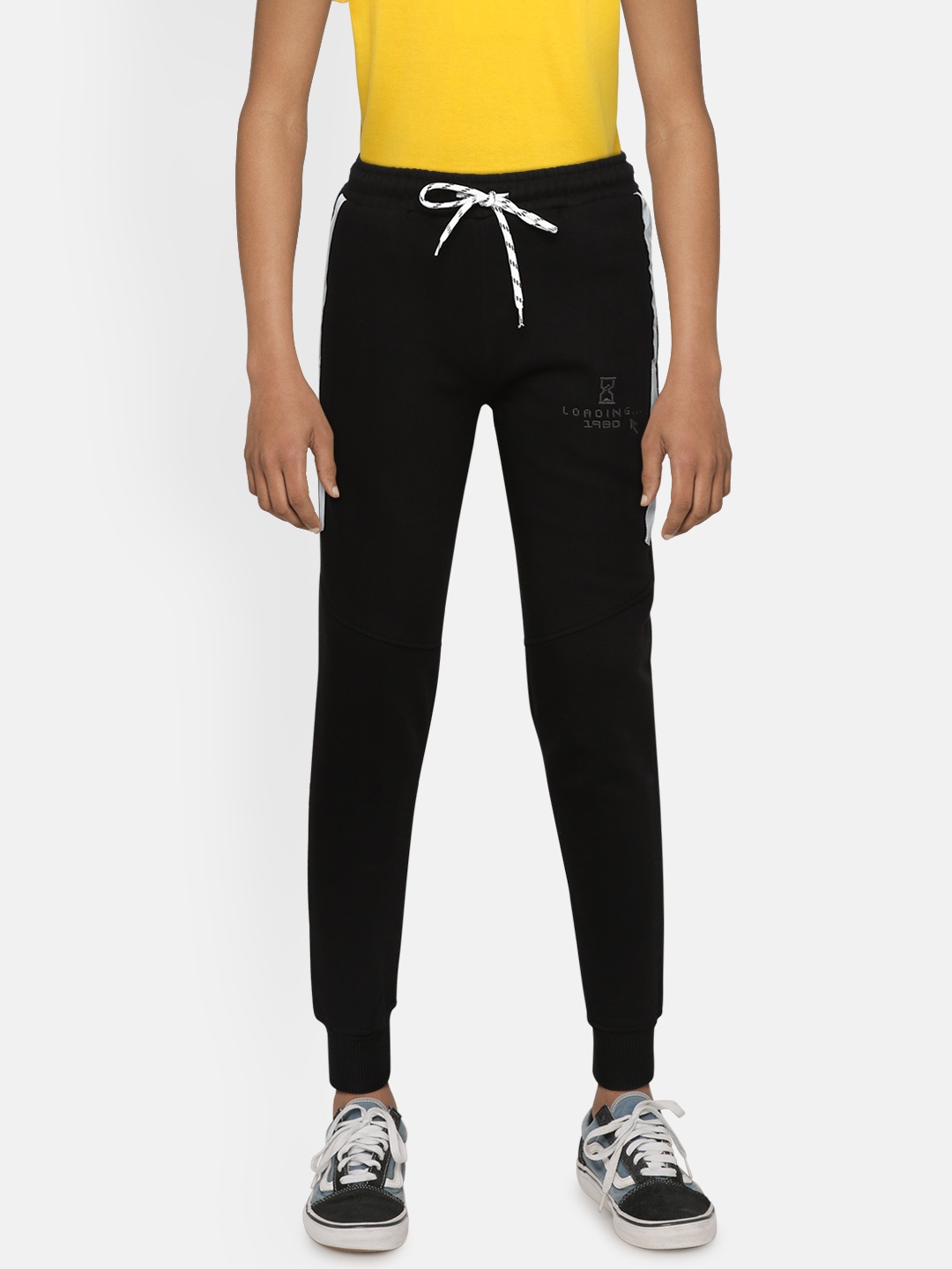 

Gini and Jony Boys Black & Grey Colourblocked Detail Joggers