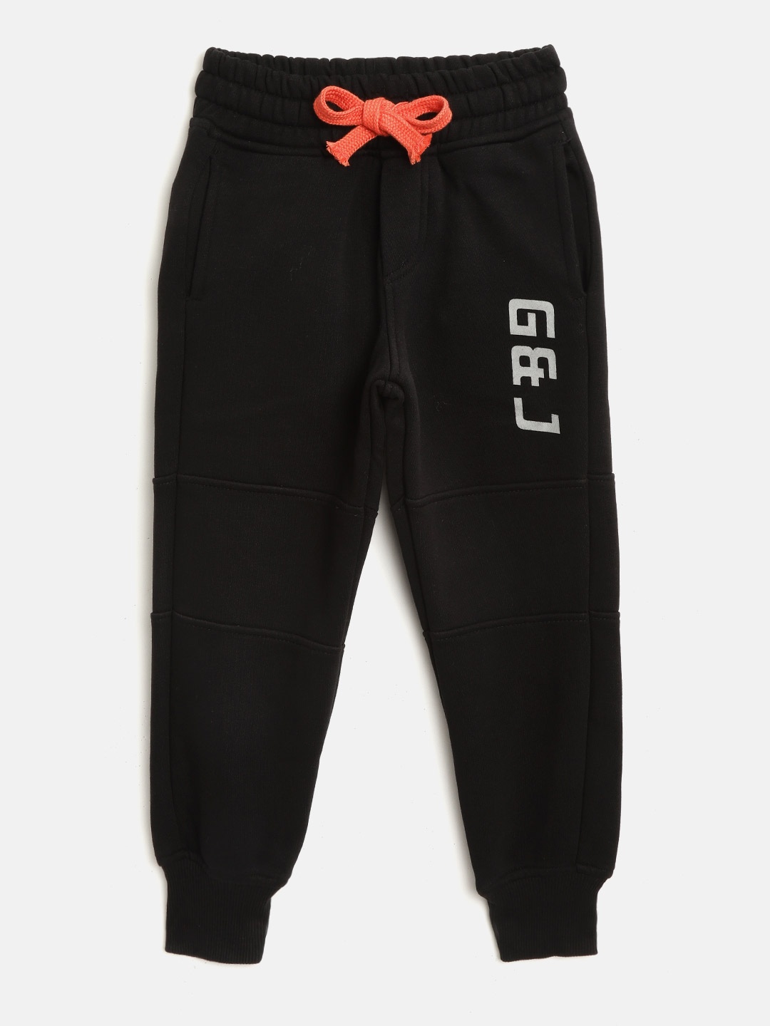 

Gini and Jony Boys Black Solid Joggers