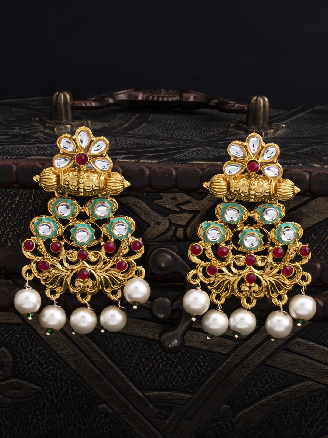 

Sukkhi Gold-Plated Classic Drop Earrings