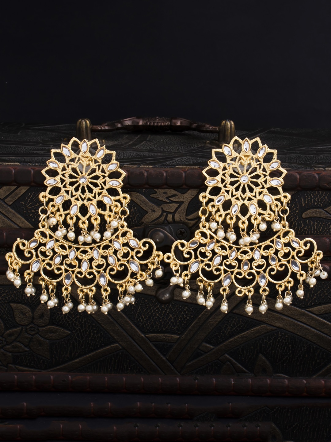 

Sukkhi Gold-Plated Classic Drop Earrings