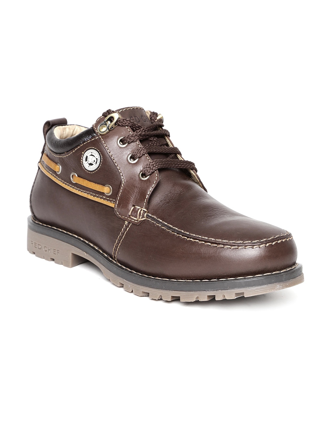 

Red Chief Men Coffee Brown Leather Casual Shoes