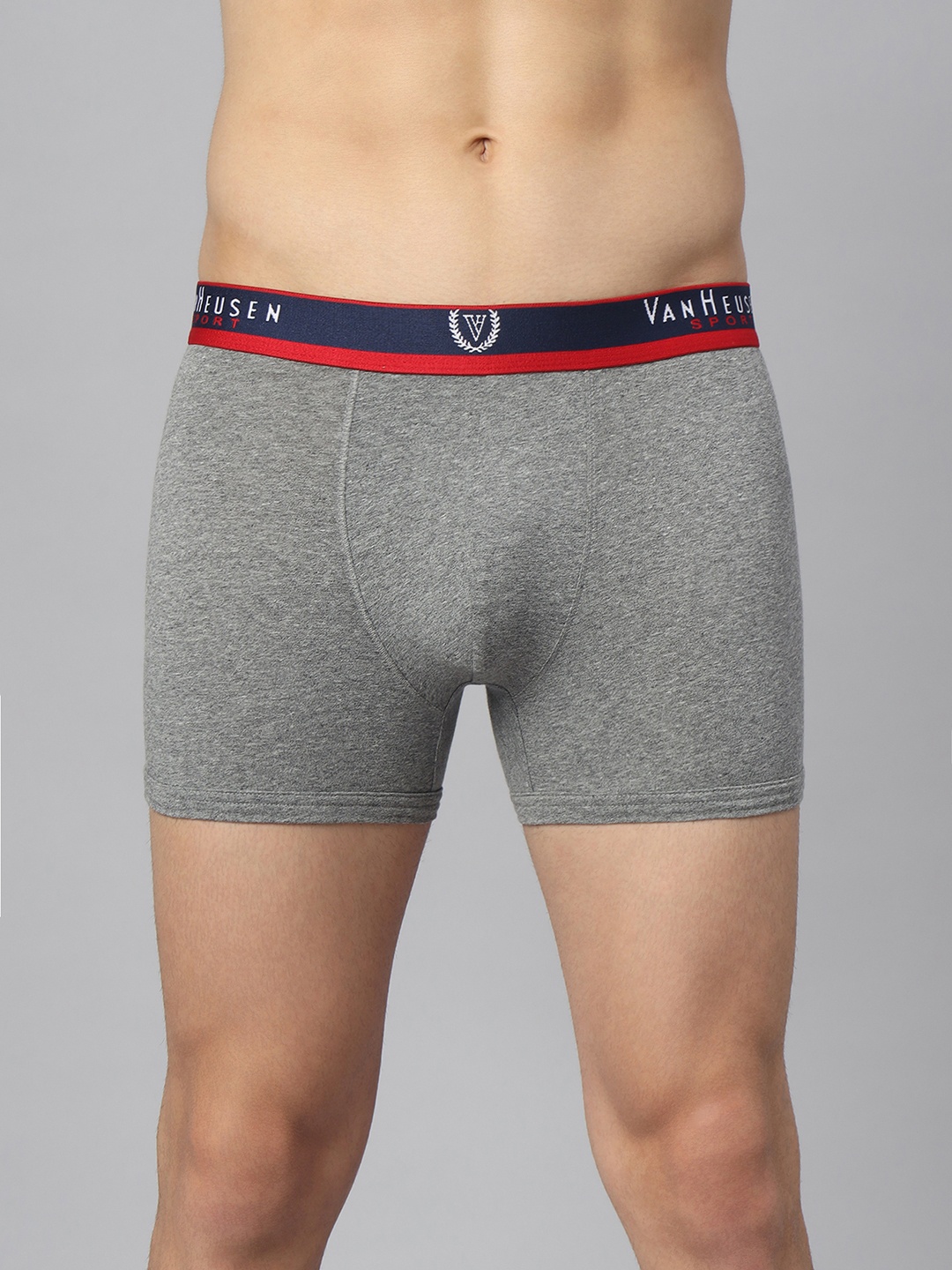 

Van Heusen Men Solid Jaspe Textured Double Layer Gusset Trunk 70010, Grey