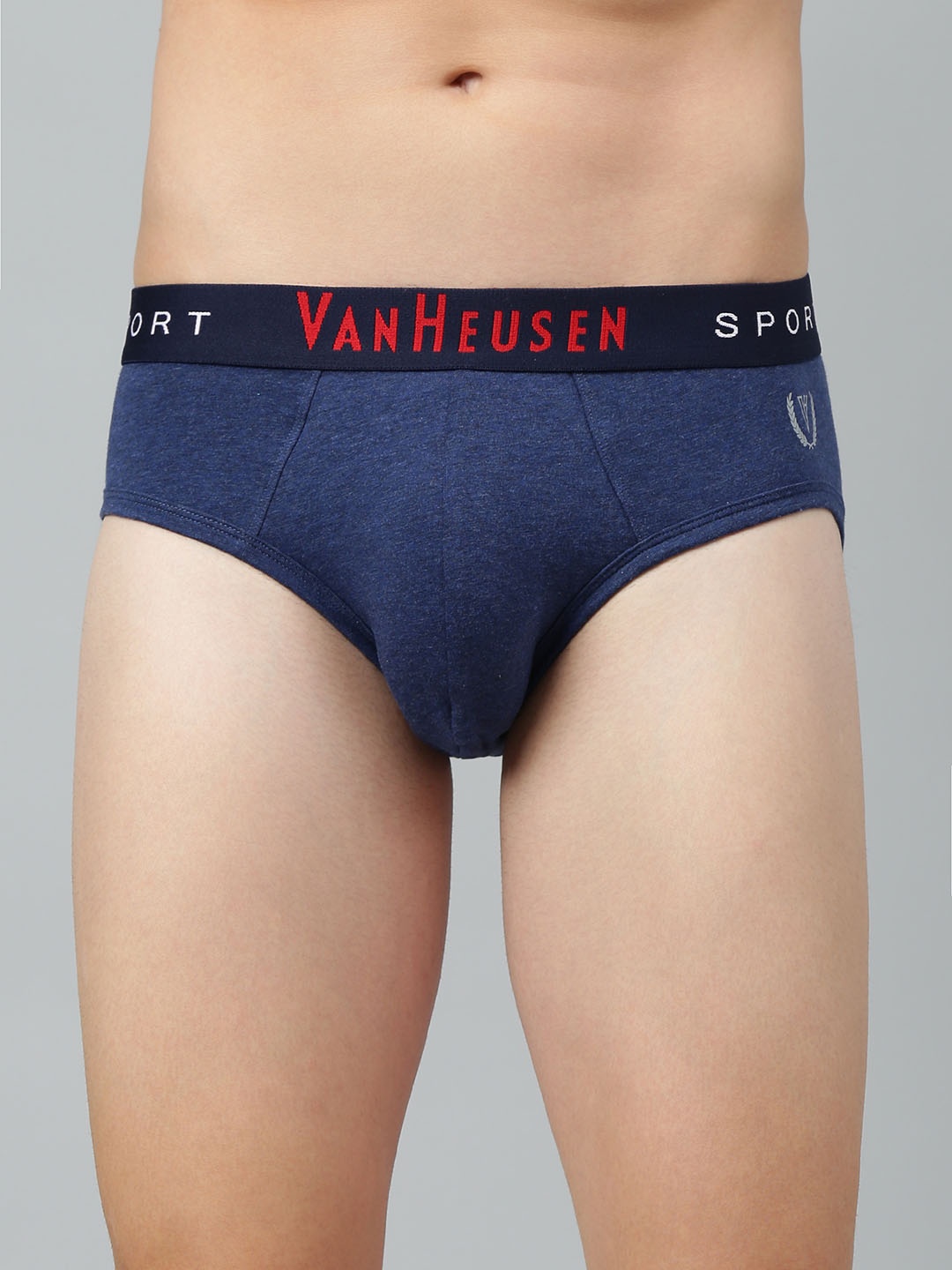 

Van Heusen Men Plush Back Elasticized Waistband Ultra Soft Briefs, Blue