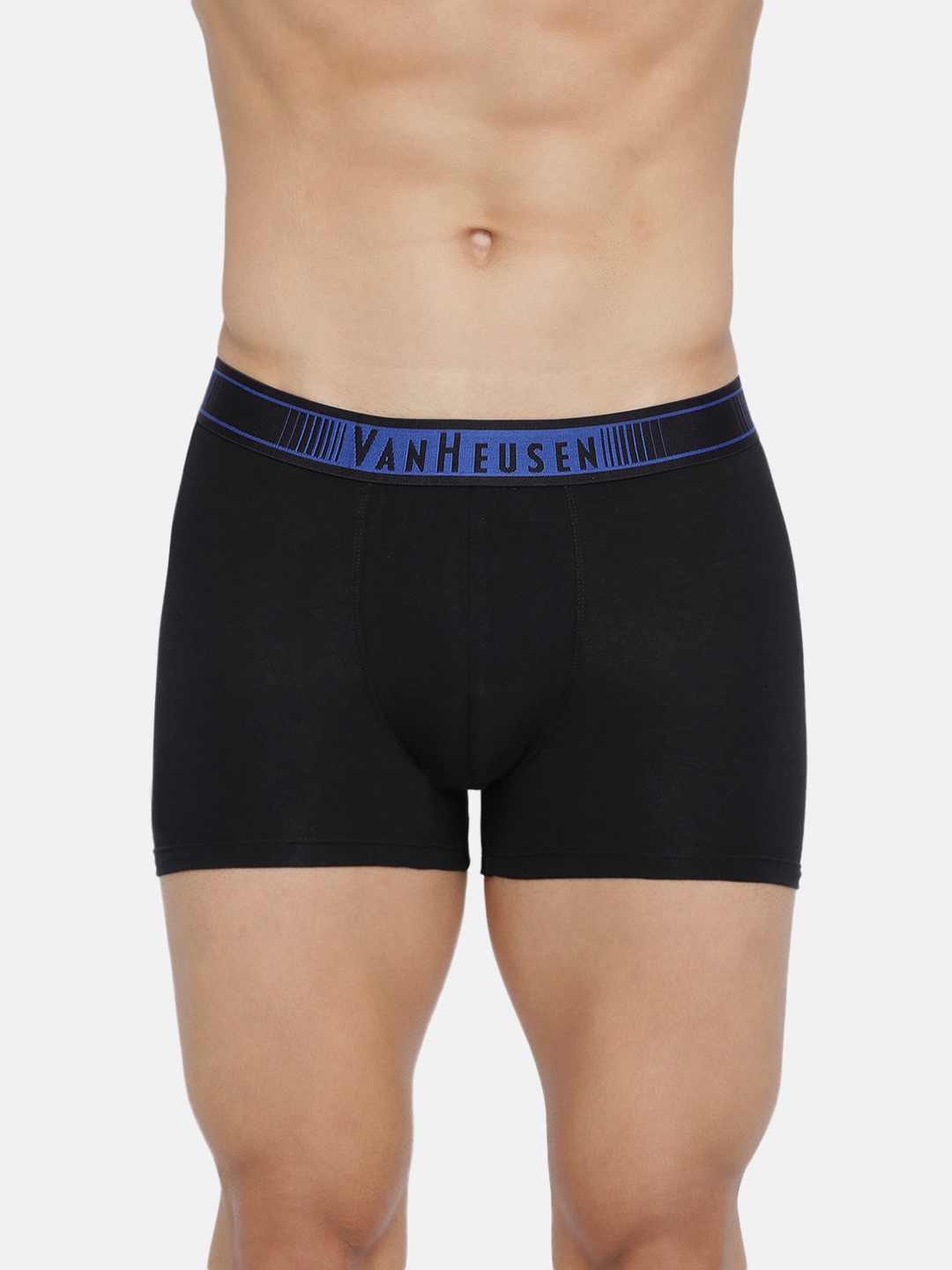 

Van Heusen Men Pure Black Solid Colour Fresh No Ride Up Trunk