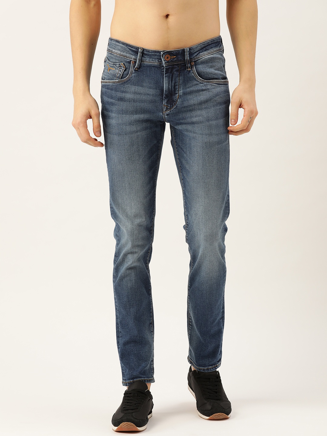 

Flying Machine Men Blue Skinny Jackson Fit Low-Rise Clean Look Stretchable Jeans
