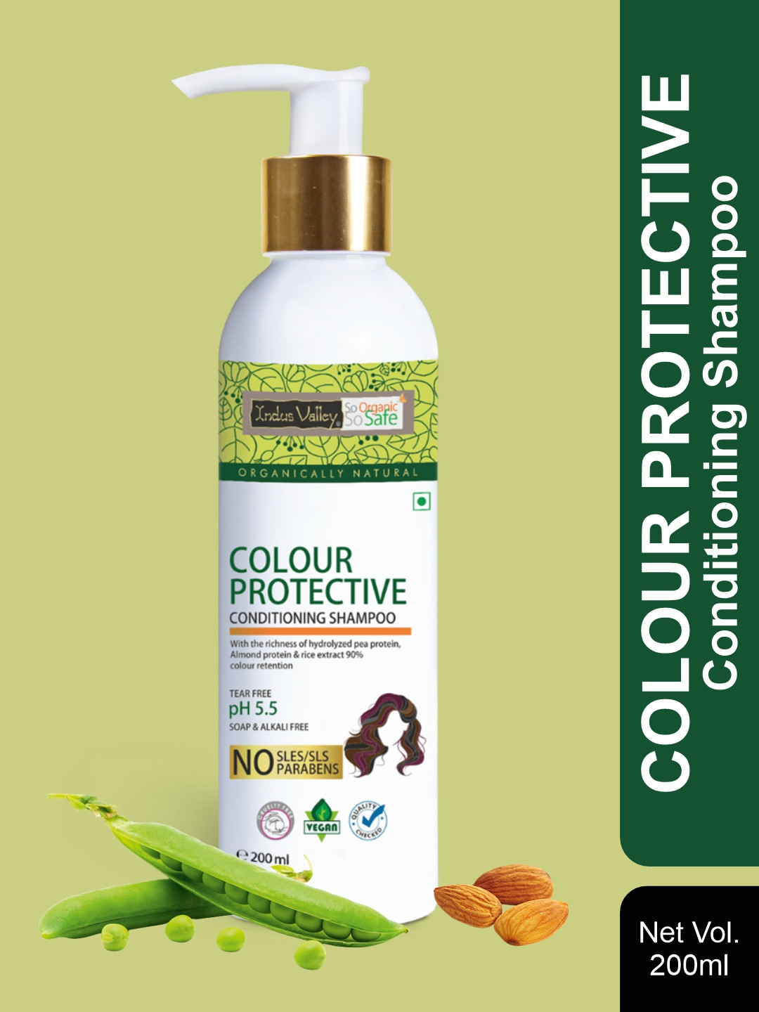 

Indus Valley Unisex Colour Protective Shampooing Conditioner - 200 ml, White