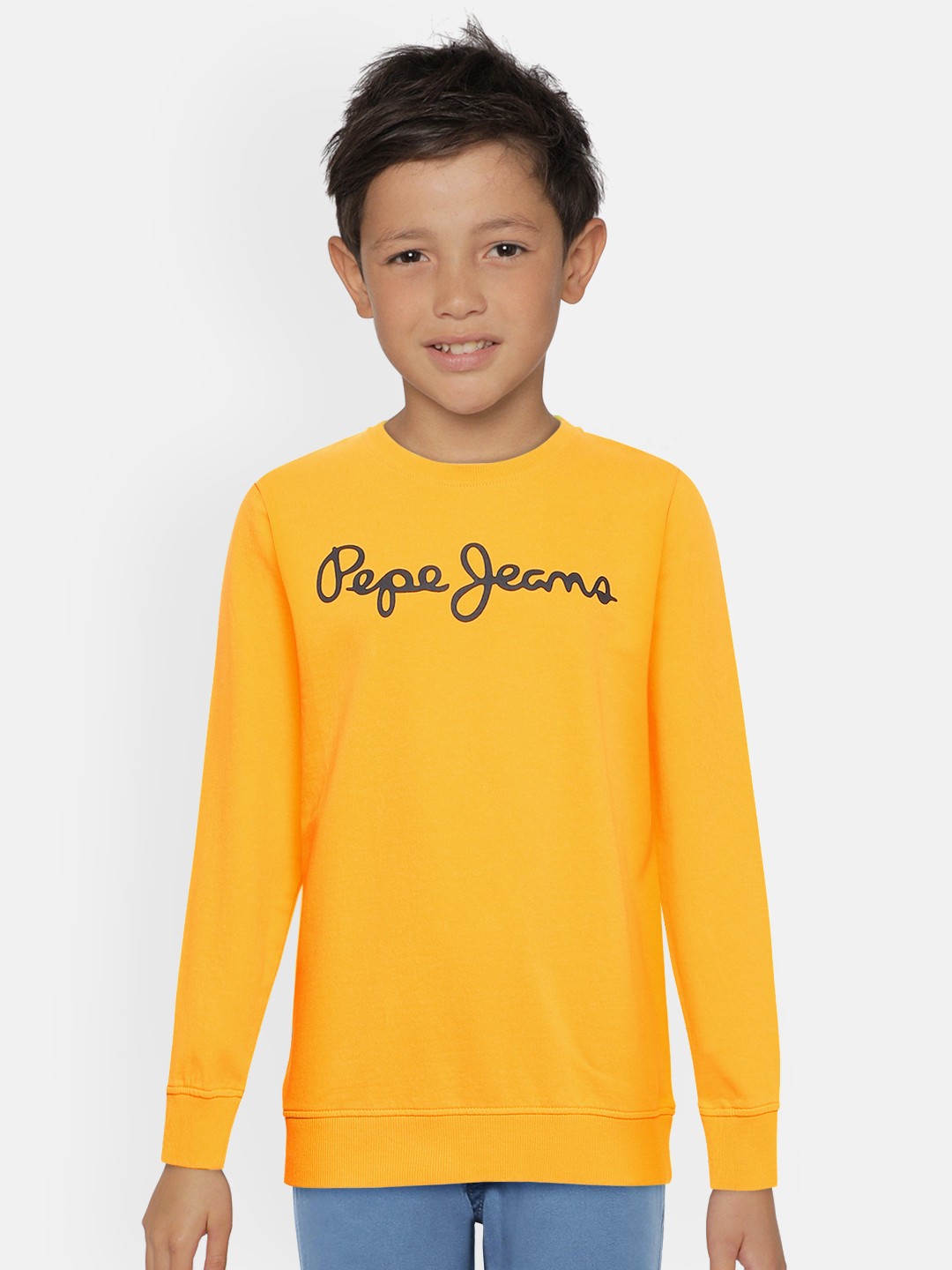 

Pepe Jeans Boys Yellow Pure Cotton Arone Sweatshirt