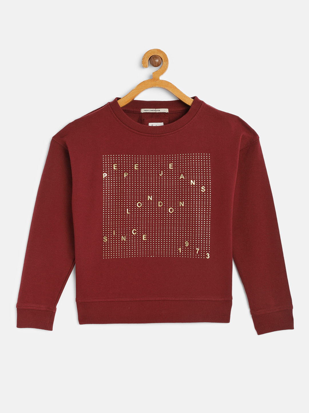 

Pepe Jeans Girls Red Printed Pure Cotton Sweatshirt