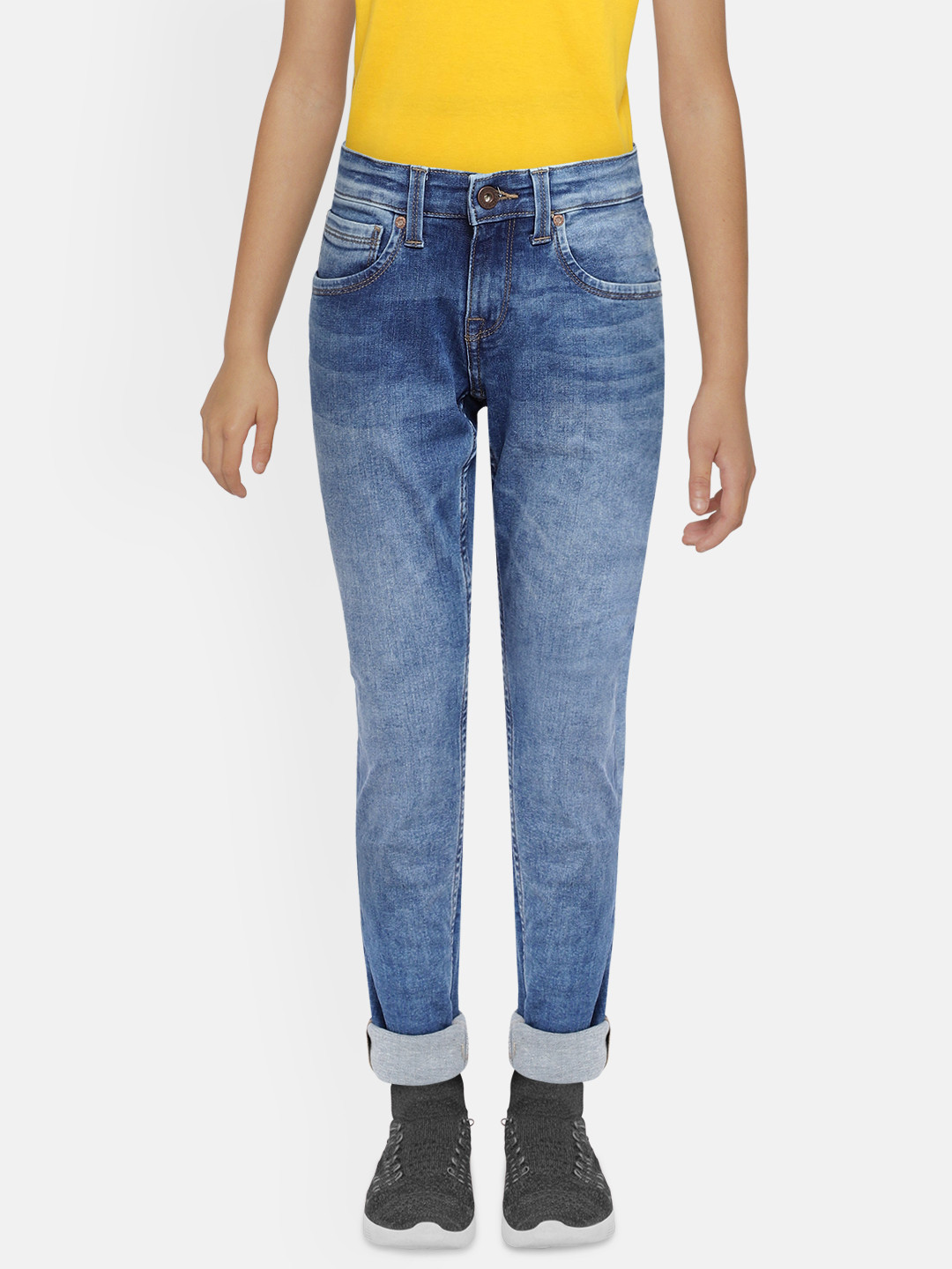 

Pepe Jeans Boys Blue Slim Fit PACE IP Clean Look Jeans