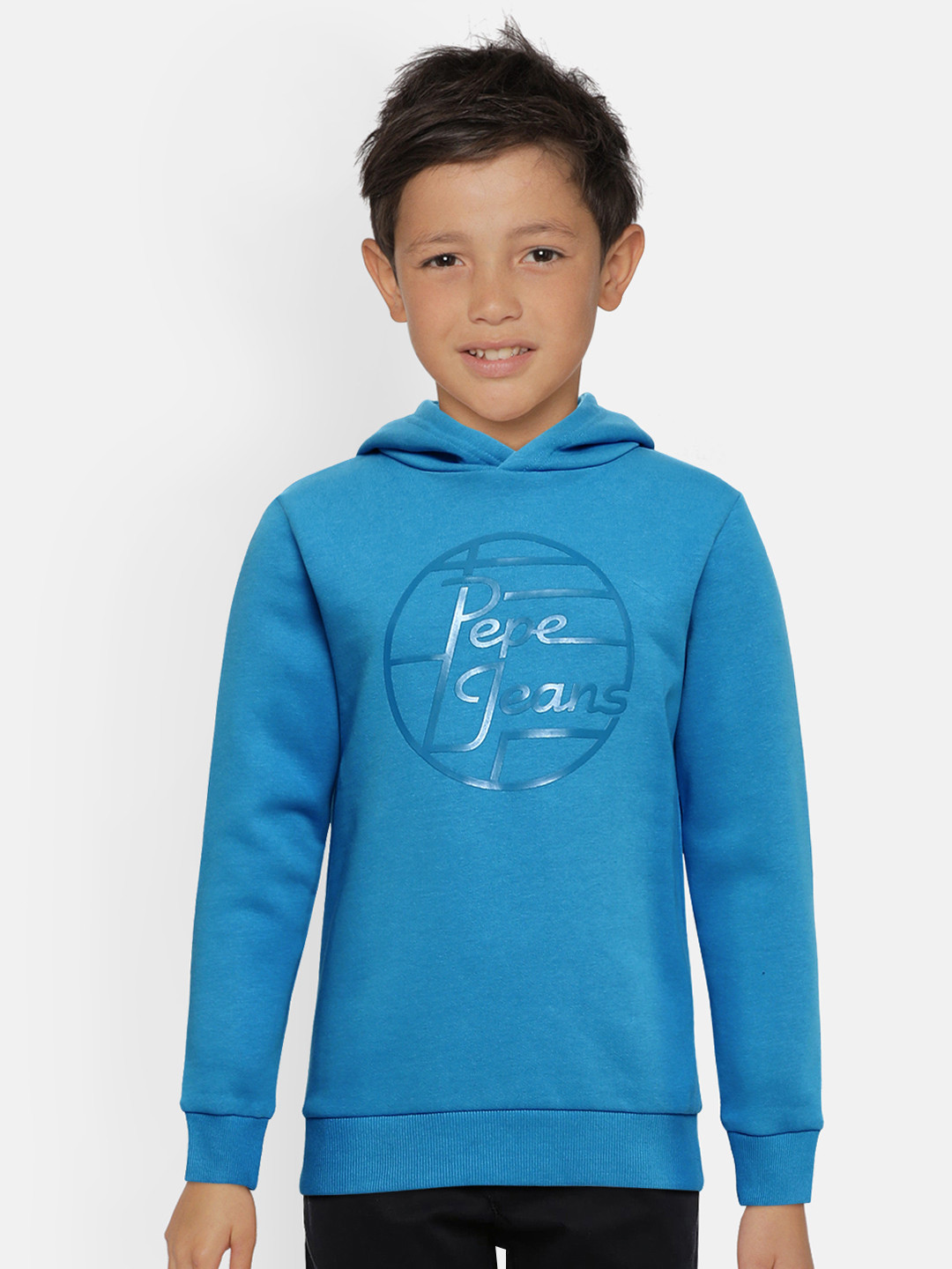 

Pepe Jeans Boys Blue Hooded Earl Sweatshirt