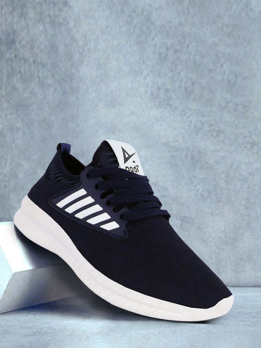 

aadi Men Blue Mesh Running Shoes