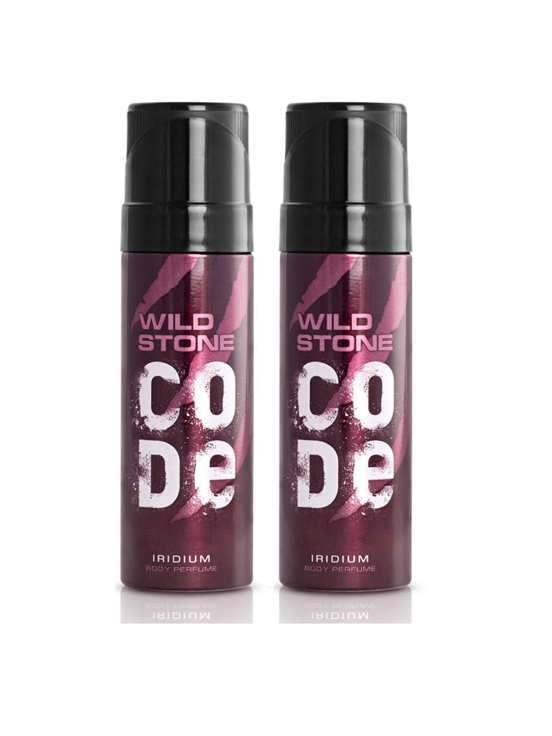 

Wild Stone Men Set of 2 Code Iridium Body Perfume Spray 120 ml each, Burgundy