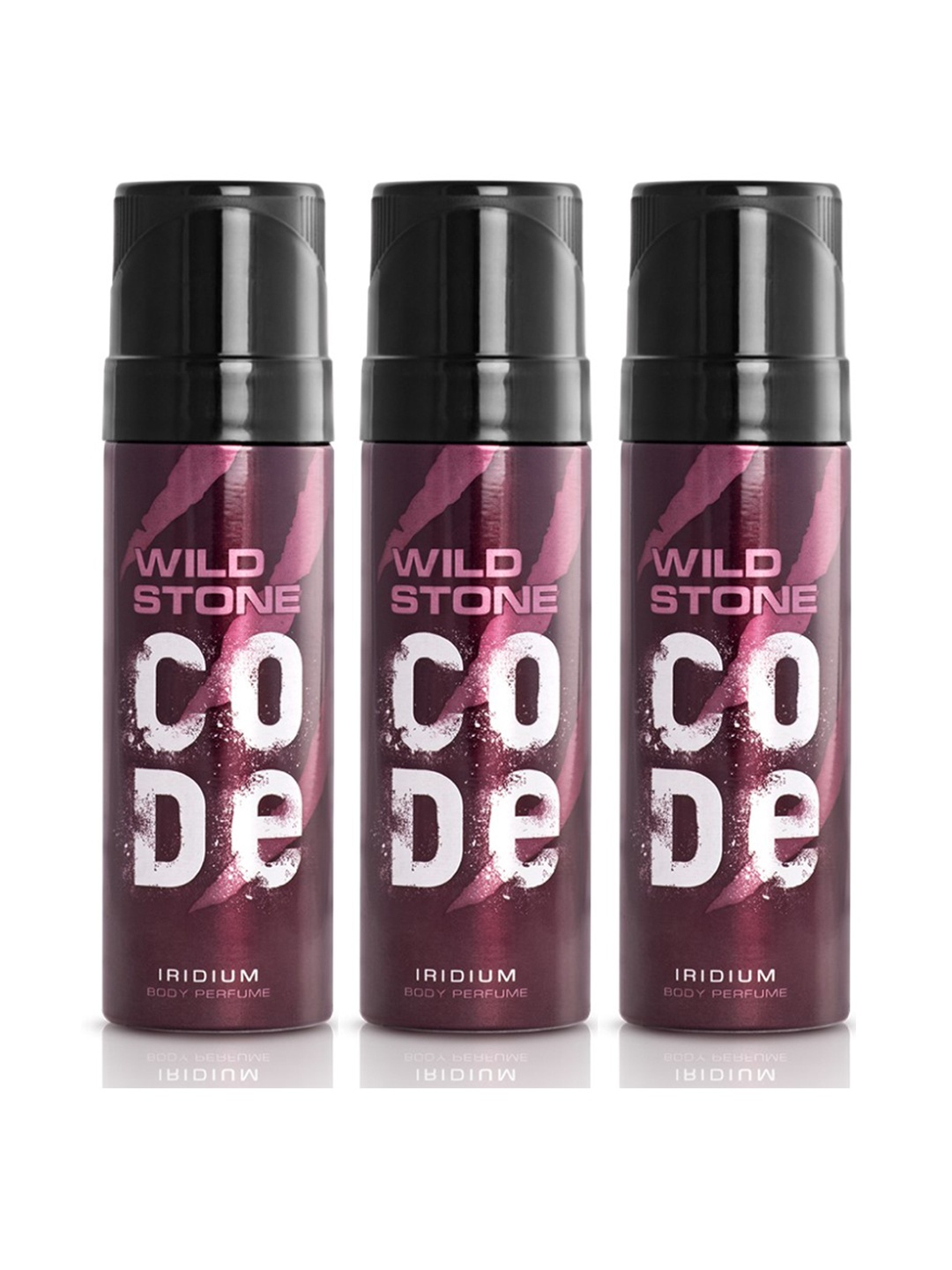 

Wild stone Men Set of 3 Code Iridium Body Deodorants, Purple