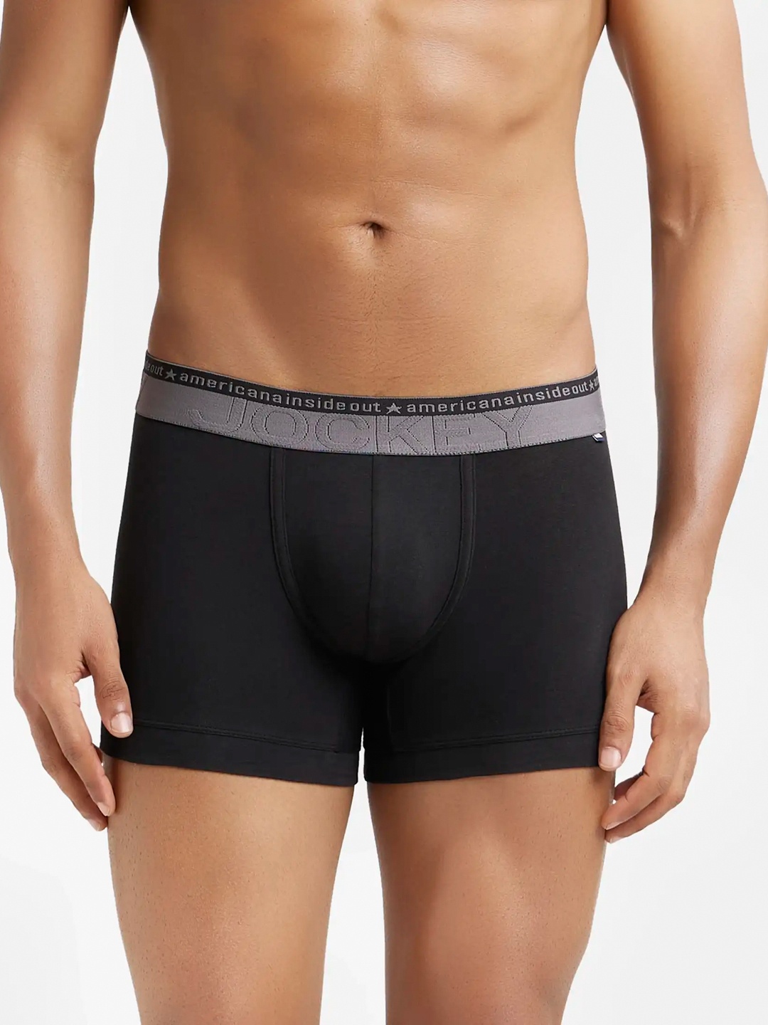 

Jockey Stretchable Trunk with Ultrasoft Waistband-US60, Black