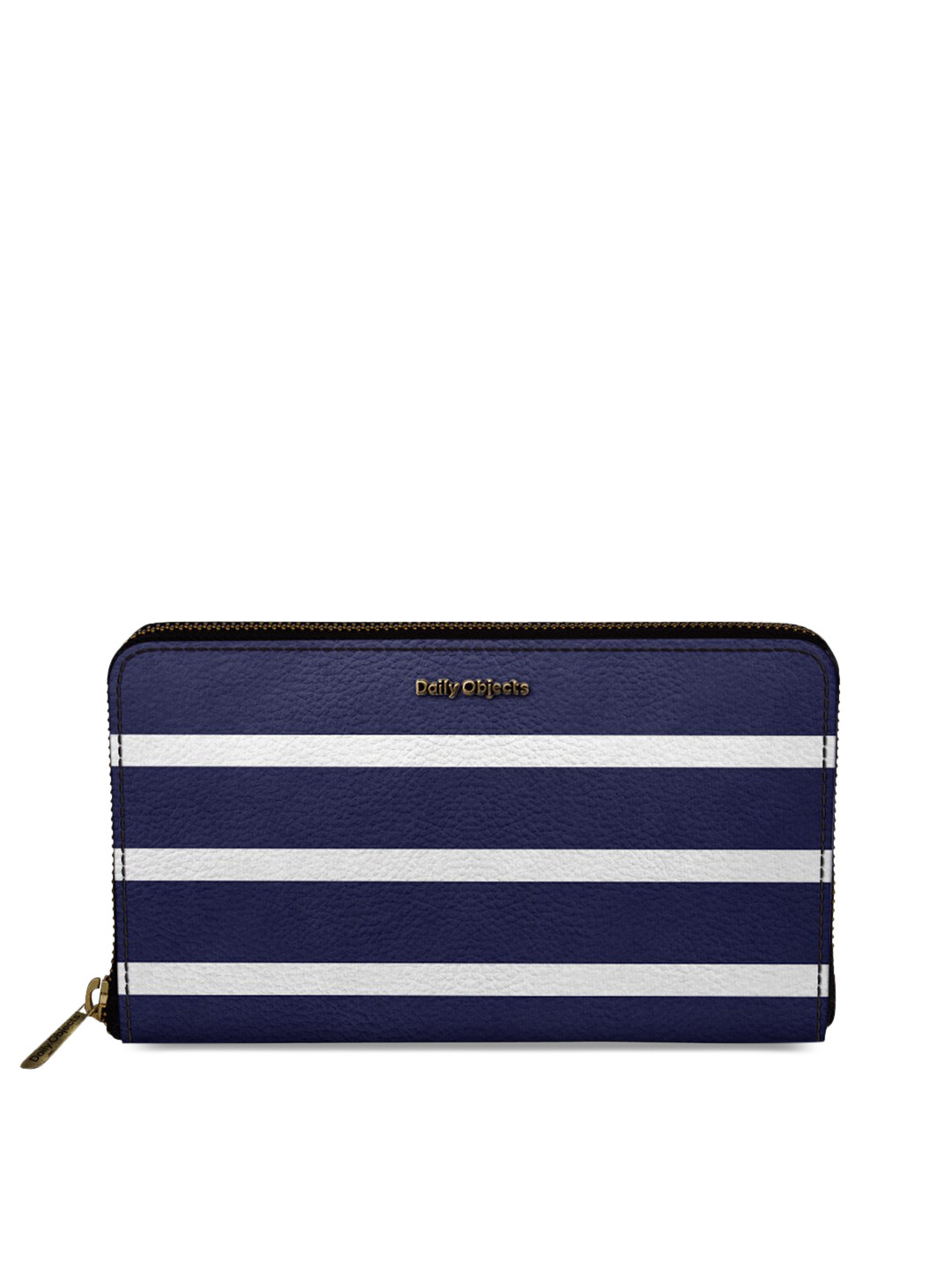 

DailyObjects Women Blue & White Striped Zip Around Wallet