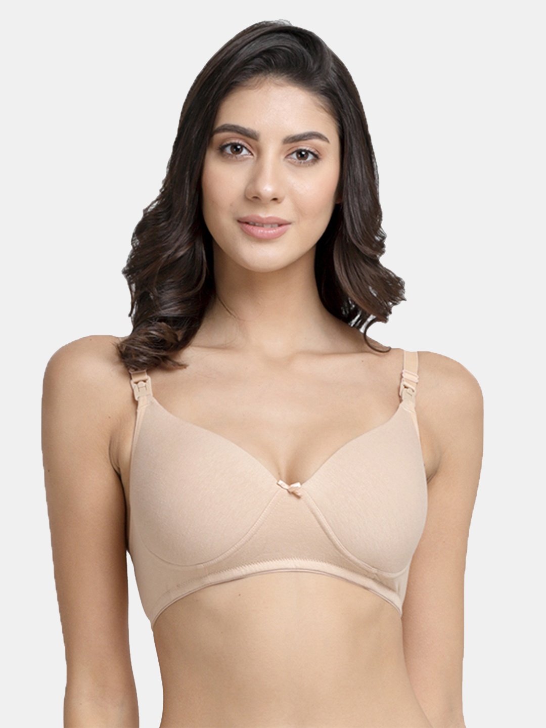 

Inner Sense Beige Maternity Bra-Full Coverage Lightly Padded