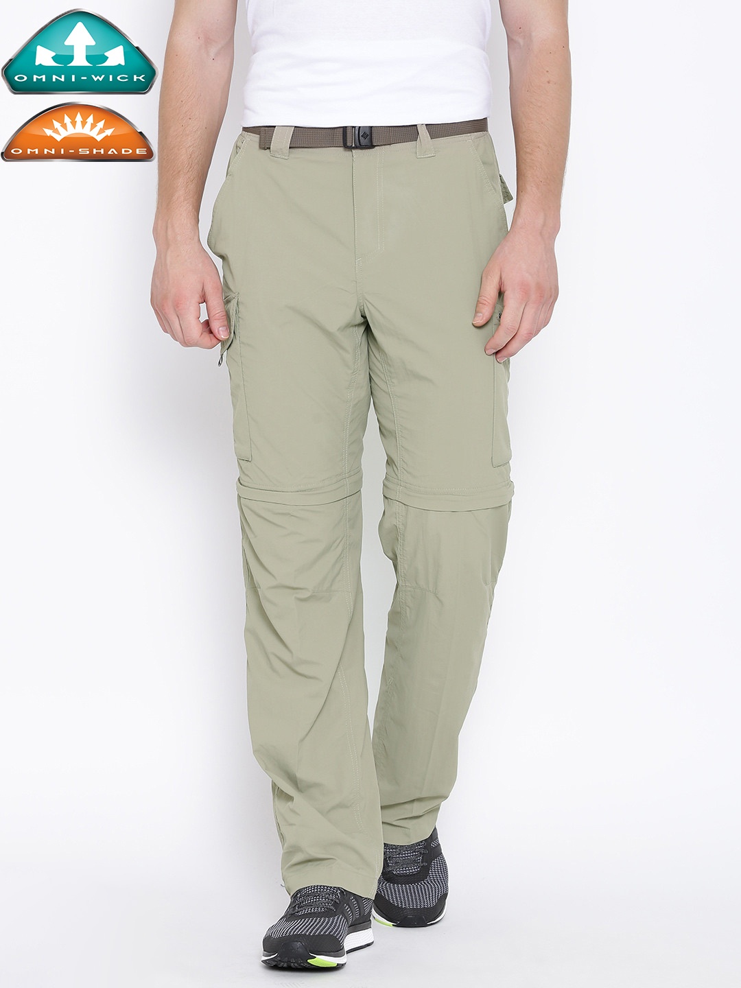

Columbia Beige Silver Ridge Convertible Hiking Cargos