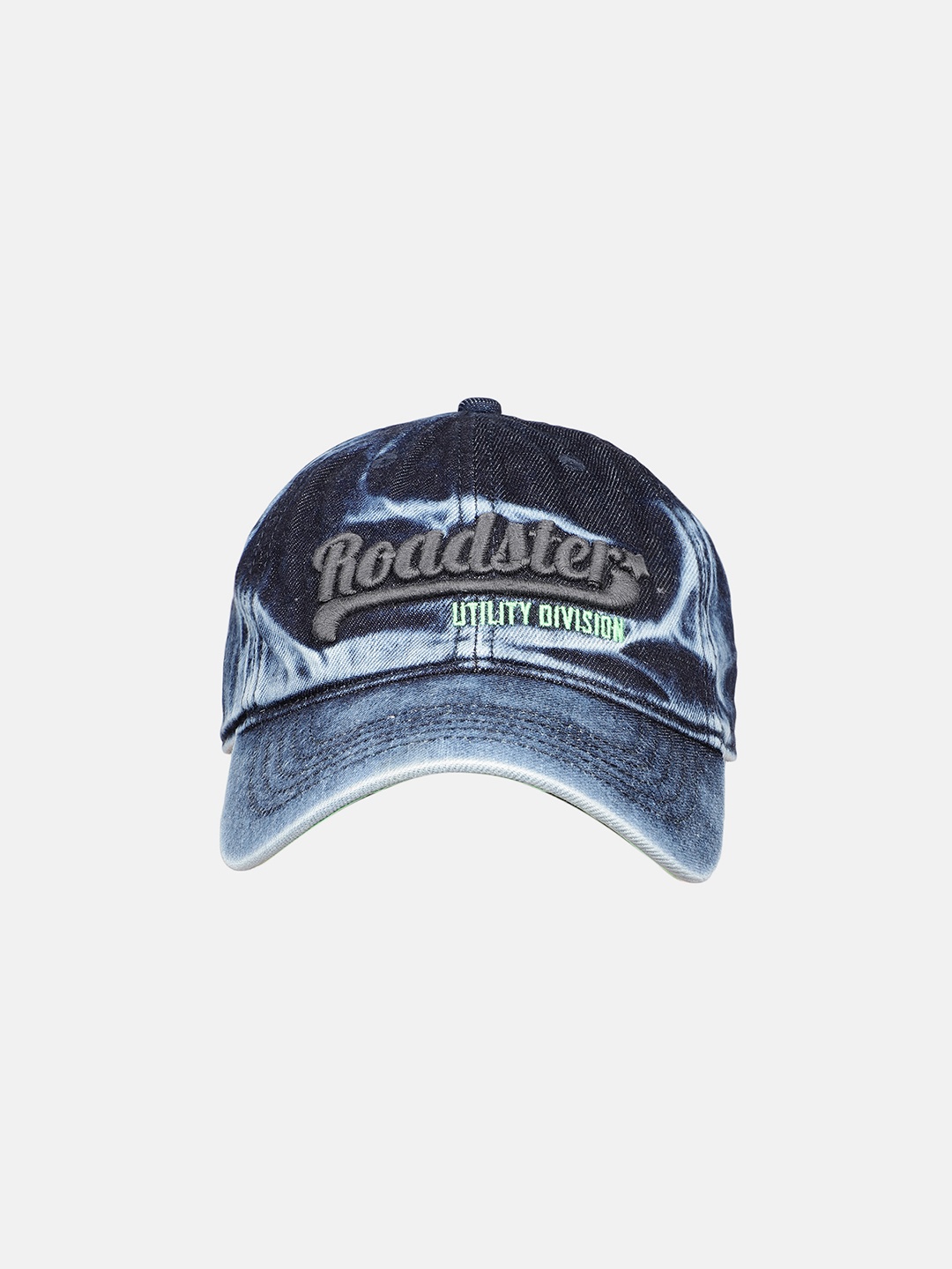 

Roadster Unisex Blue Embroidered Denim Baseball Cap