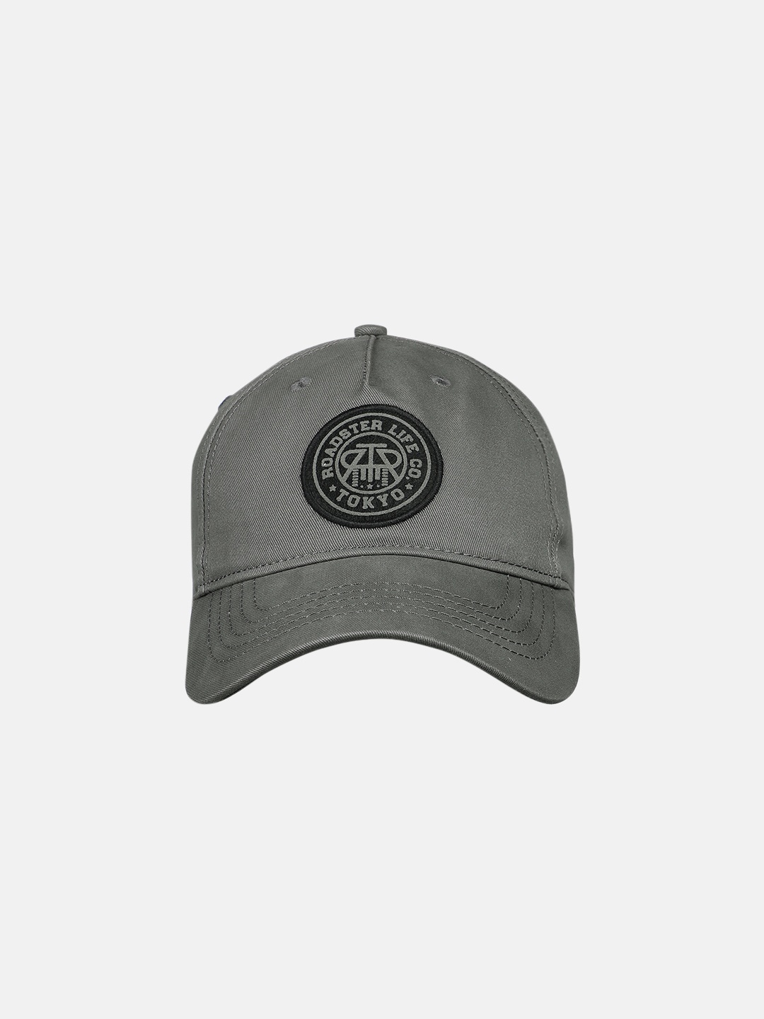 

Roadster Unisex Grey Printed Baseball Cap
