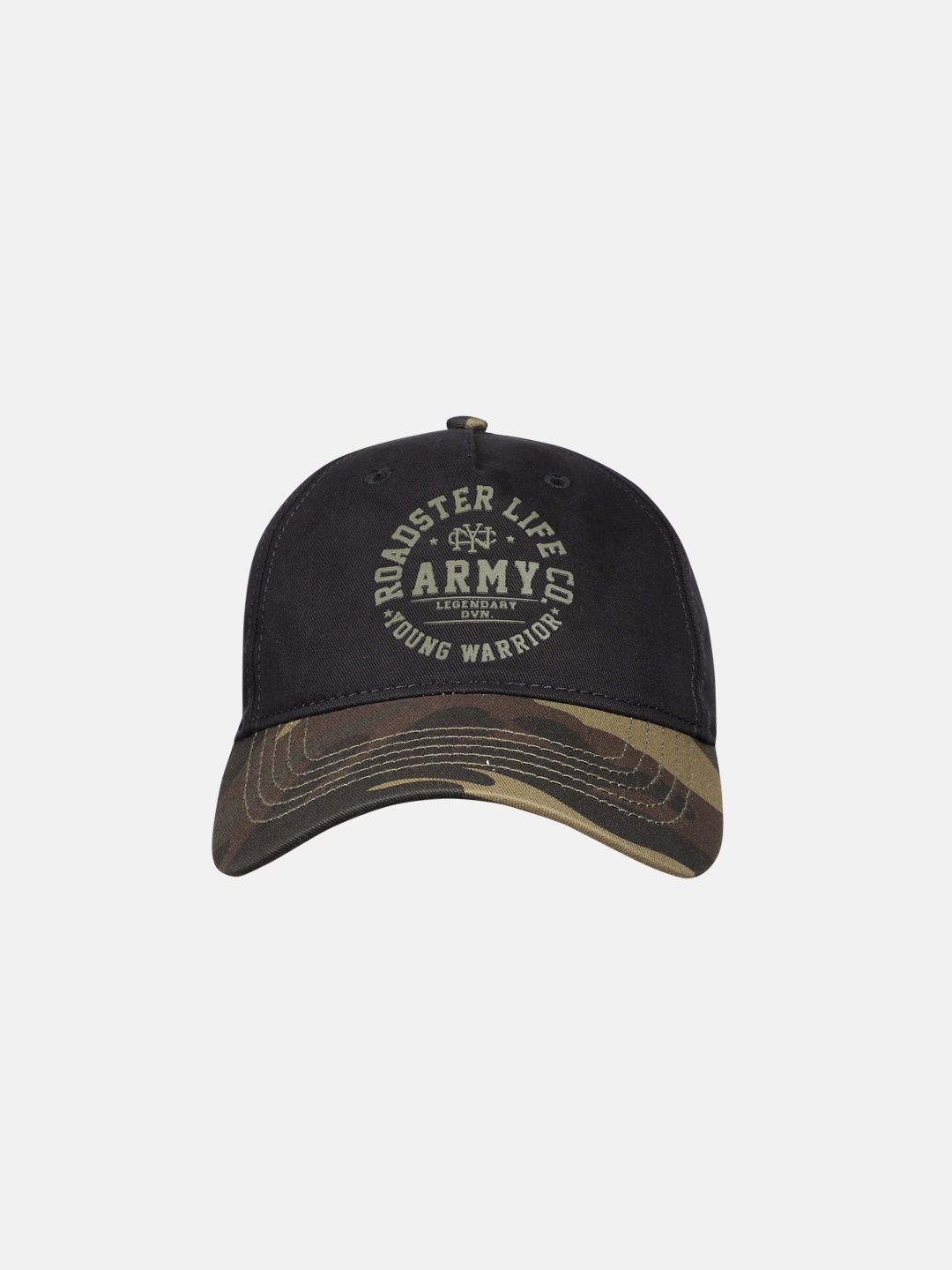 

Roadster Unisex Black Printed Baseball Cap