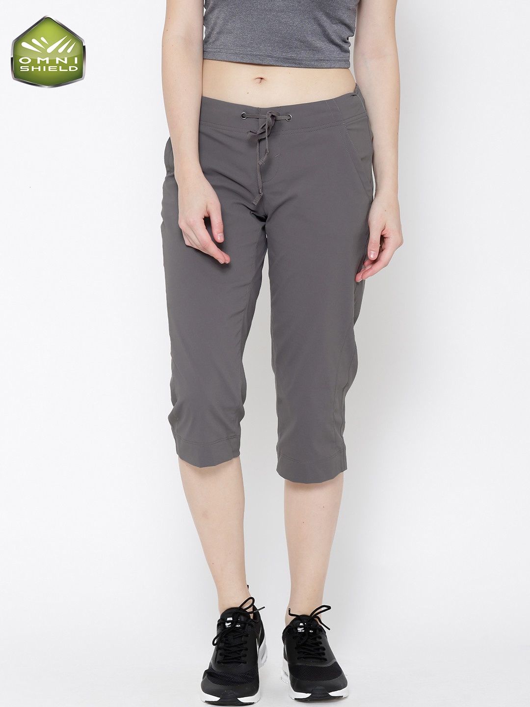 

Columbia Anytime Outdoor UV protected Water Resistant Running & Training Capri, Taupe
