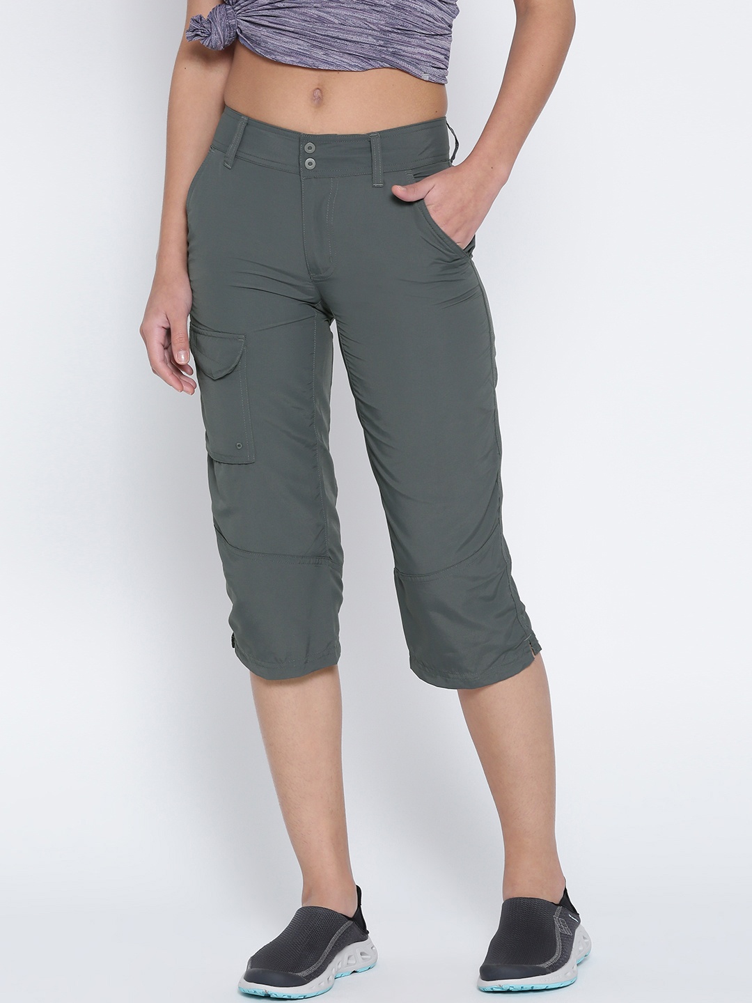 

Columbia Grey Silver Ridge UV Protected Outdoor & Safari Capri