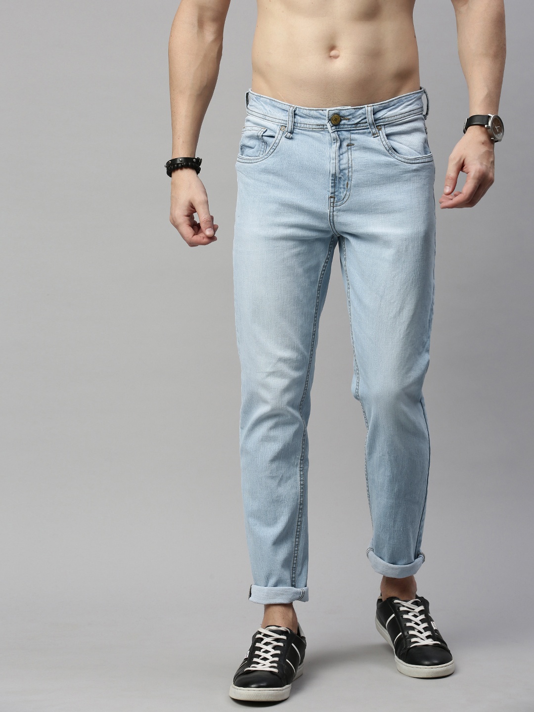 

Roadster Men Blue Skinny Fit Mid-Rise Anti Odour Performance Clean Look Jeans