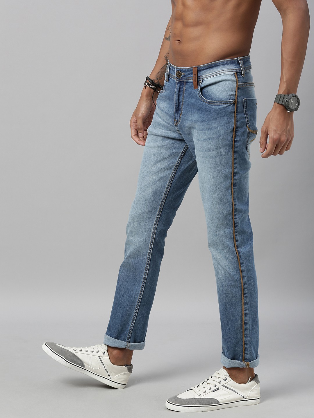 

Roadster Men Blue Skinny Fit Mid-Rise Clean Look Stretchable Jeans