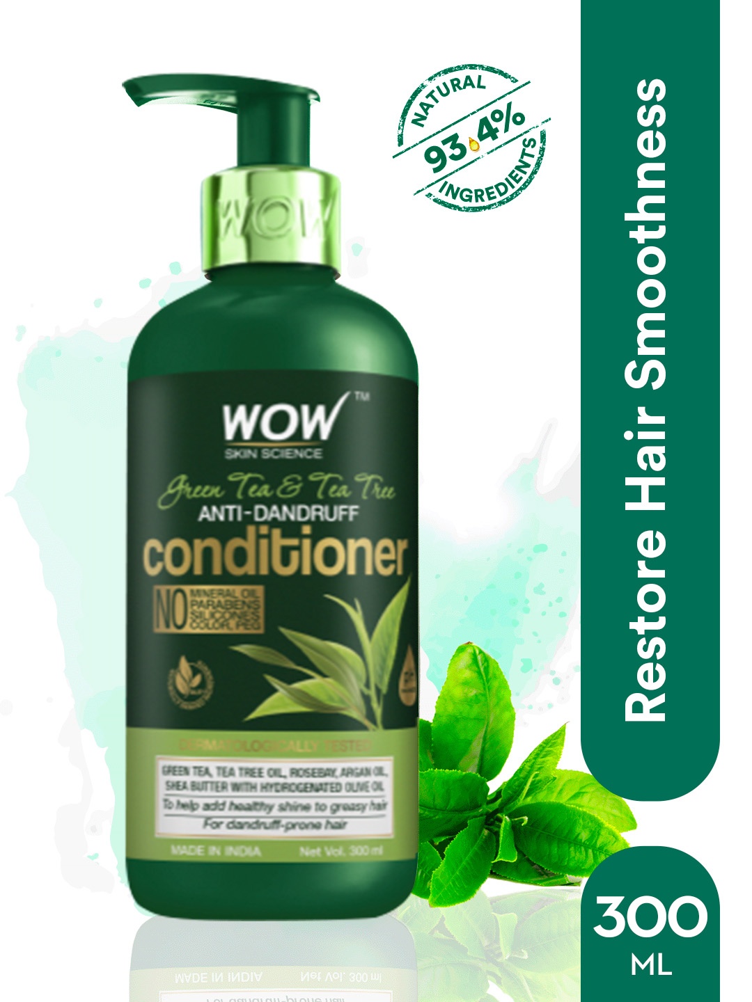 

WOW SKIN SCIENCE Green Tea & Tea Tree Anti-Dandruff Conditioner 300ml