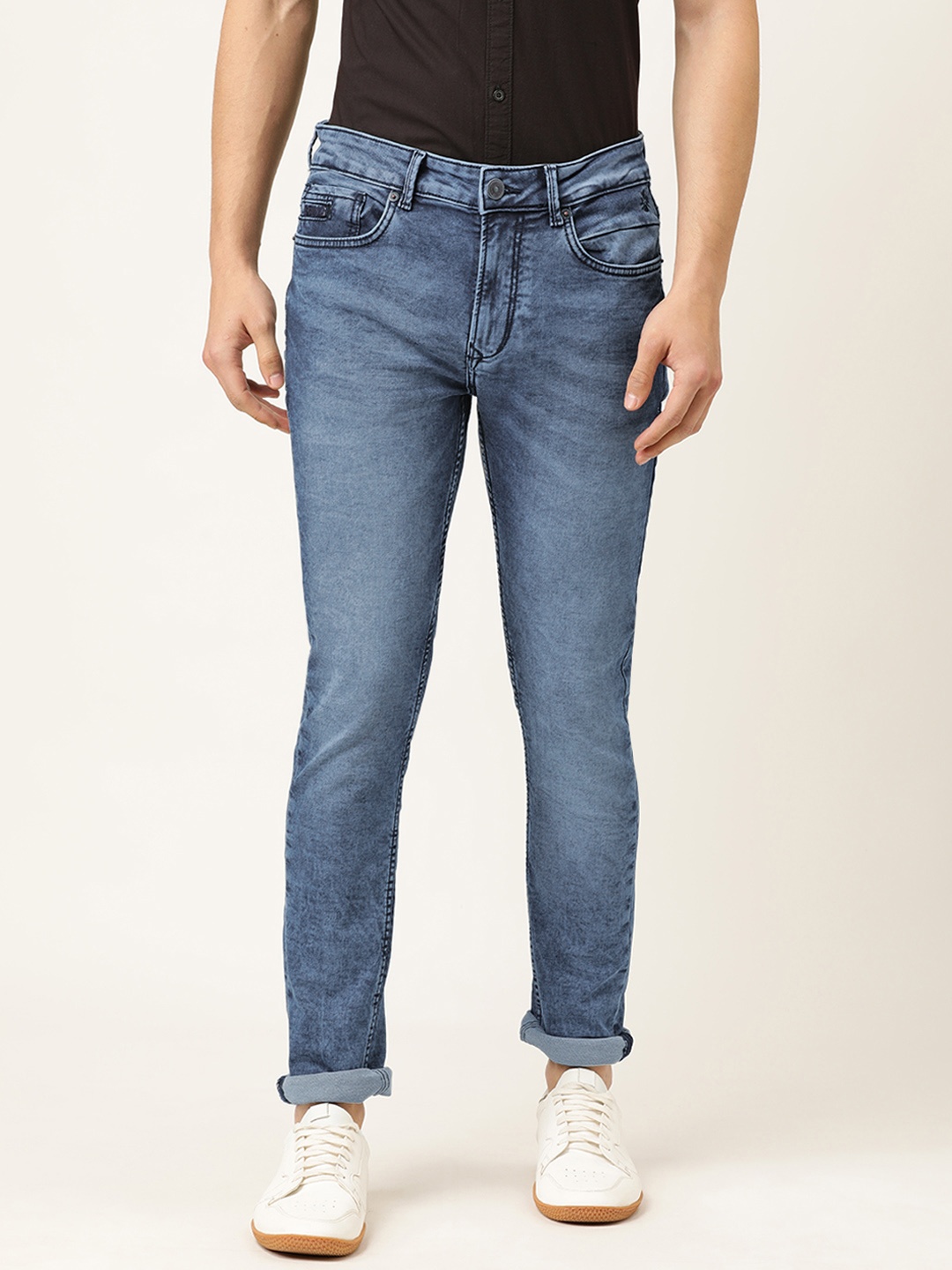 

Being Human Men Blue Slim Fit Mid-Rise Clean Look Stretchable Jeans