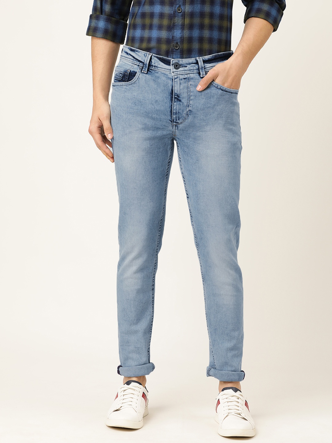 

Being Human Men Blue Skinny Fit Mid-Rise Clean Look Stretchable Jeans