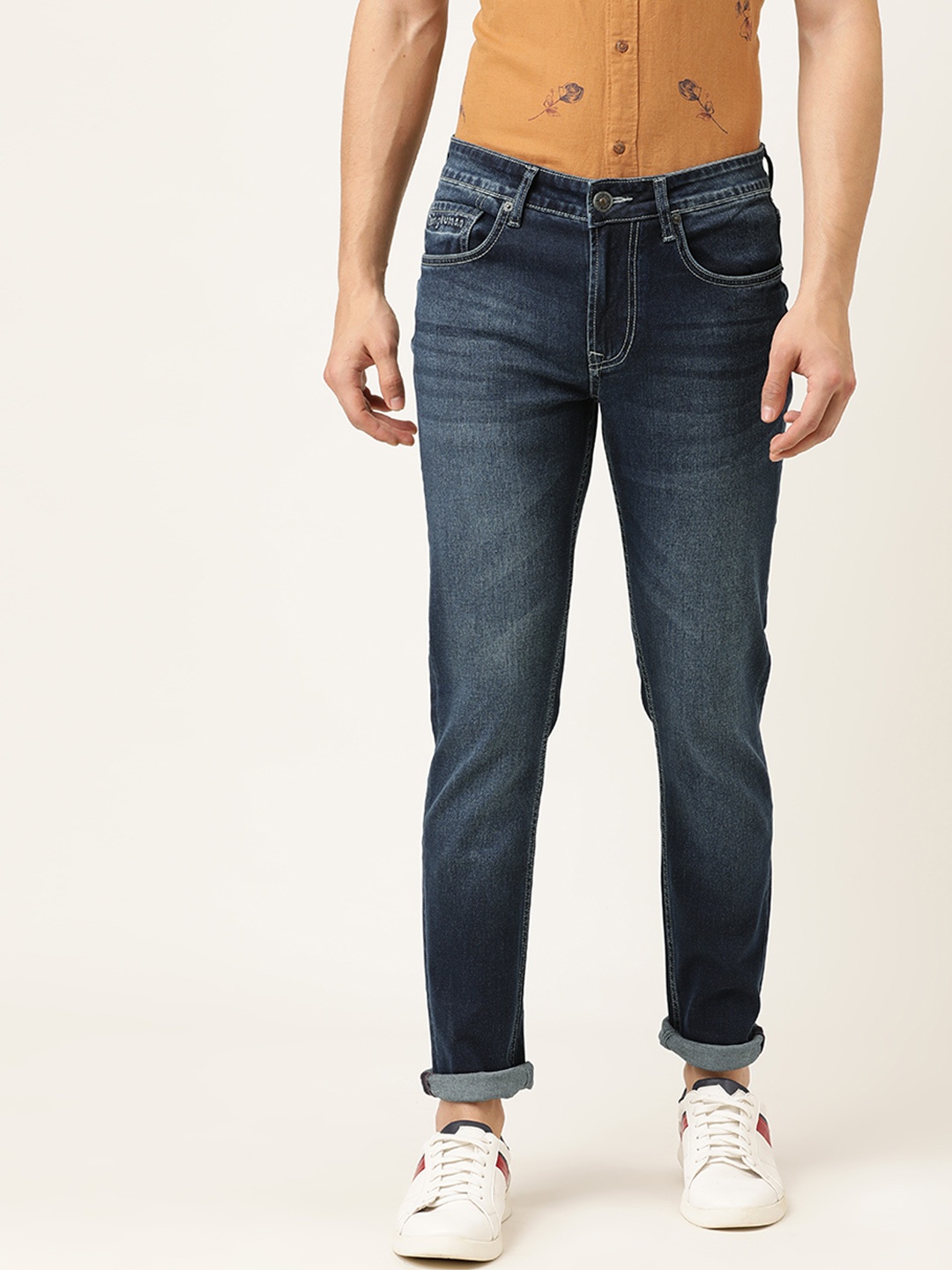 

Being Human Men Blue Skinny Fit Mid-Rise Clean Look Stretchable Jeans