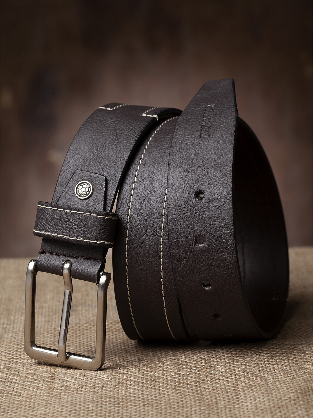 

HIGHLANDER Men Coffee Brown Solid Belt
