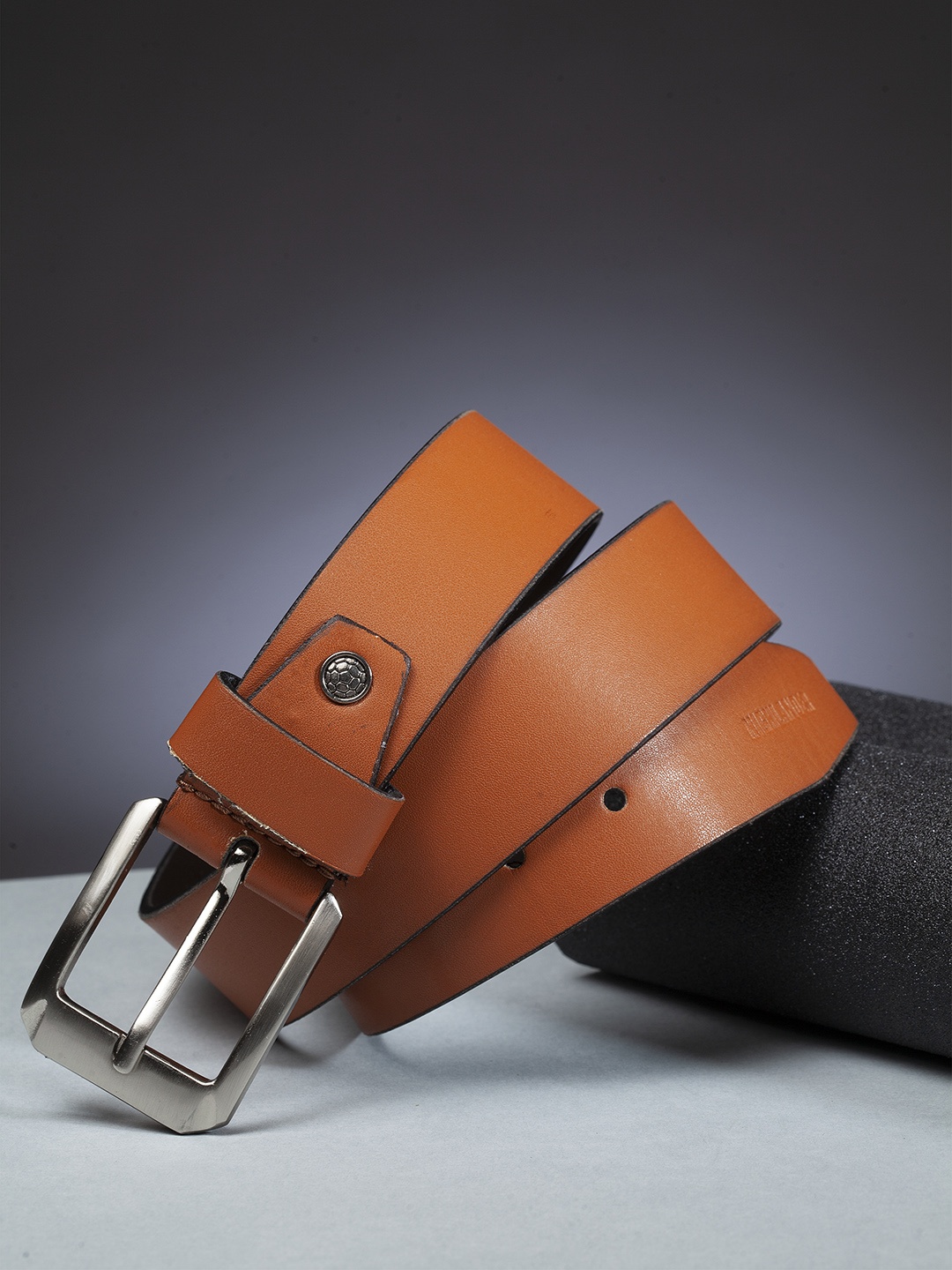 

HIGHLANDER Men Tan Brown Solid Belt