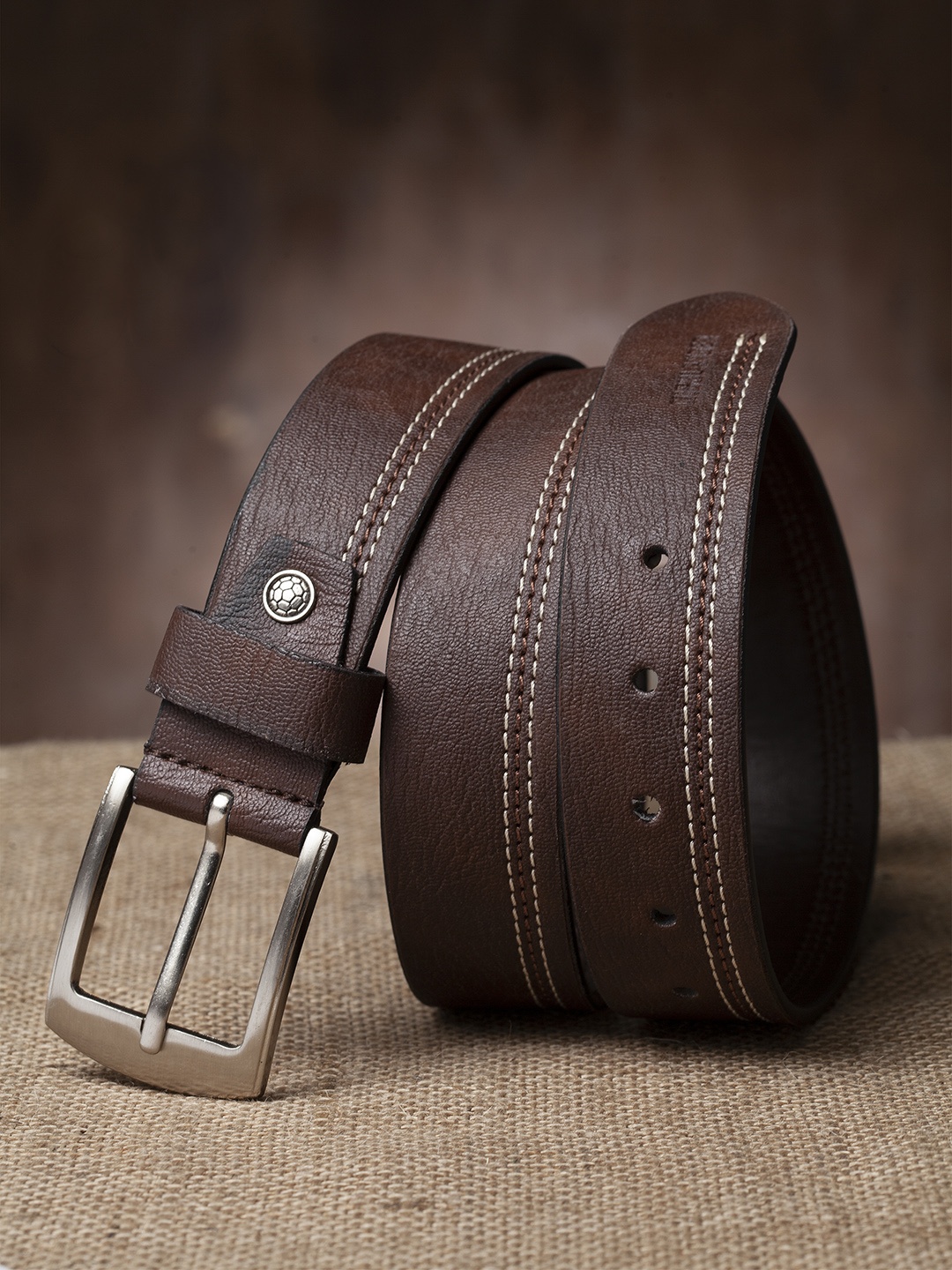 

HIGHLANDER Men Coffee Brown Solid Belt