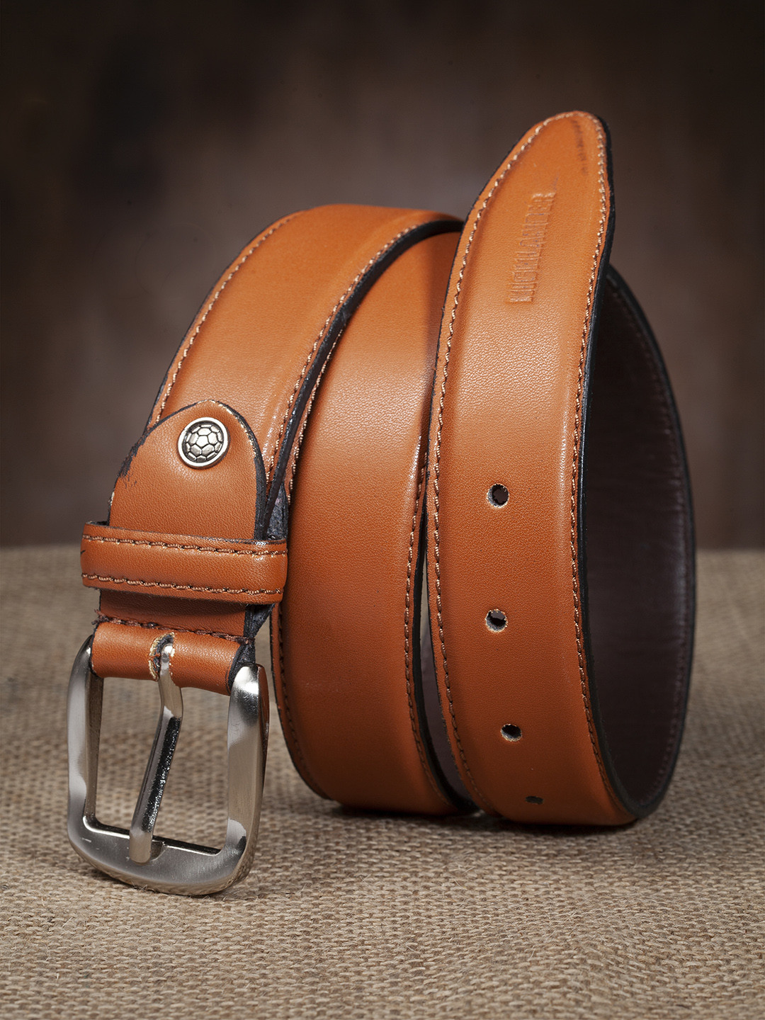 

HIGHLANDER Men Tan Brown Solid Belt