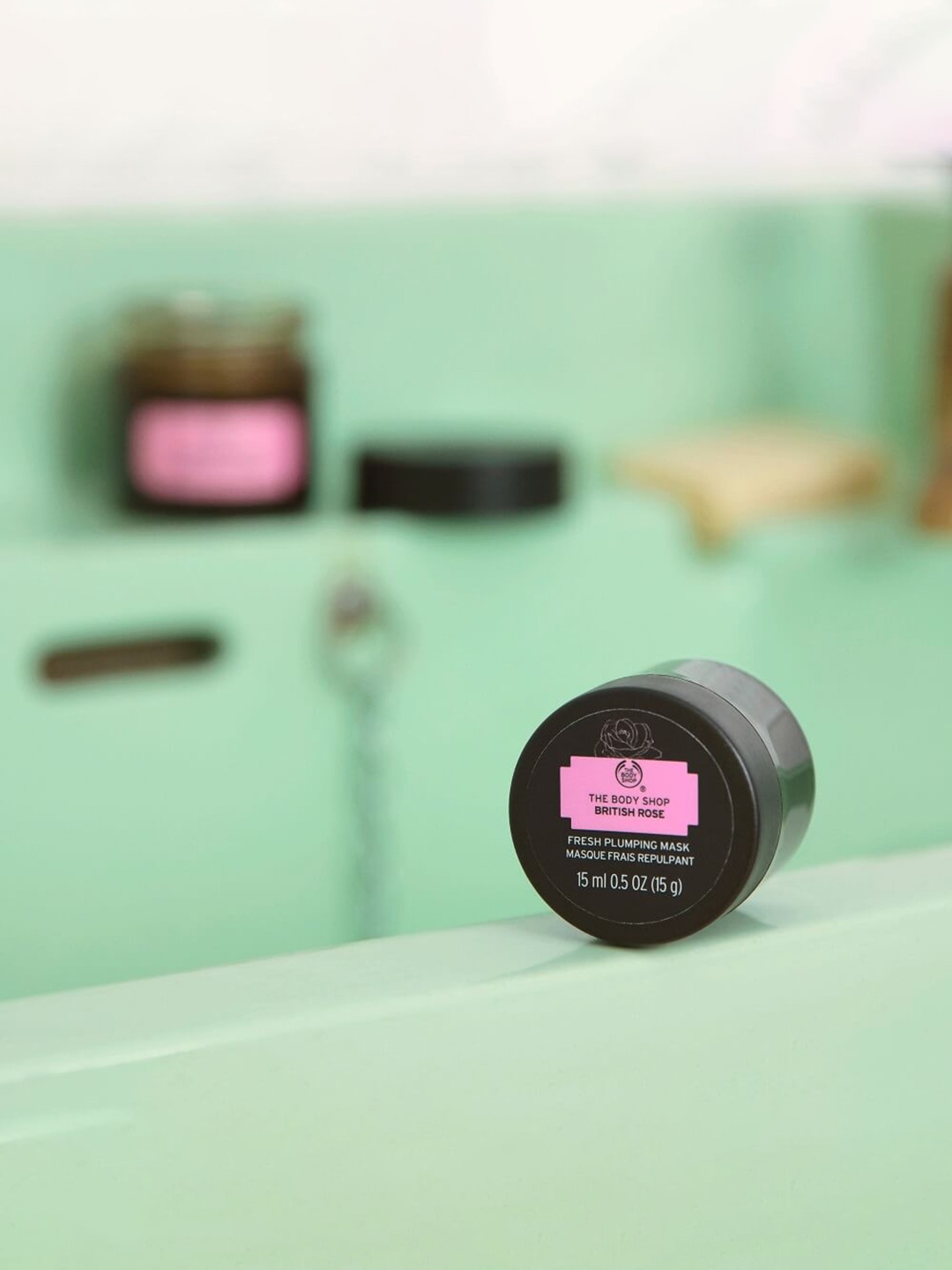 

THE BODY SHOP British Rose Fresh Plumping Face Mask 15 ml, Pink