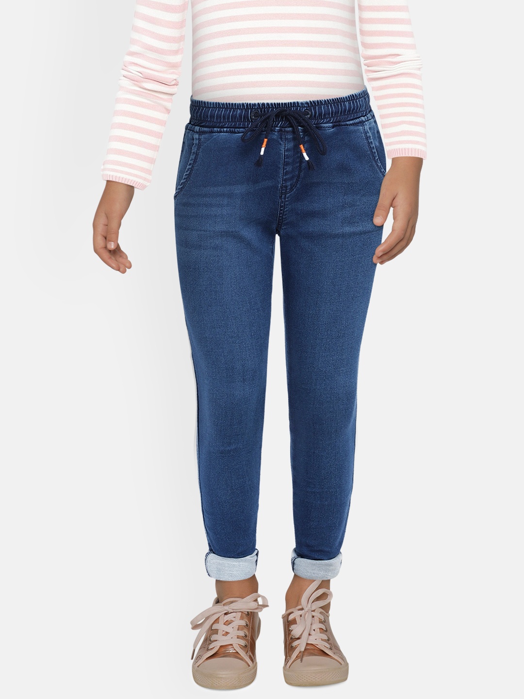 

Pepe Jeans Girls Blue Slim Fit Dora IP Clean Look Jogger Jeans