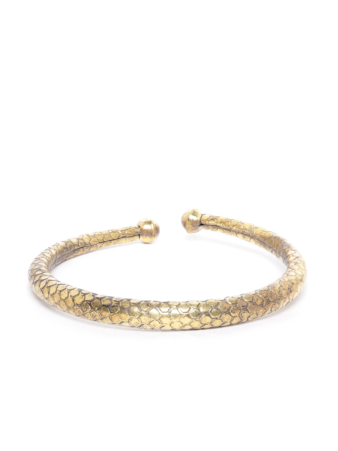 

D.C Creation Men Antique Gold-Toned Copper-Plated Cuff Bracelet