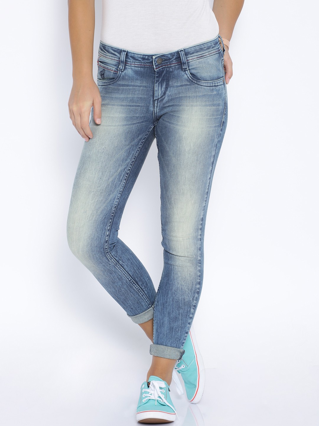 

Flying Machine Blue Super Skinny Twiggy Fit Stretchable Jeans