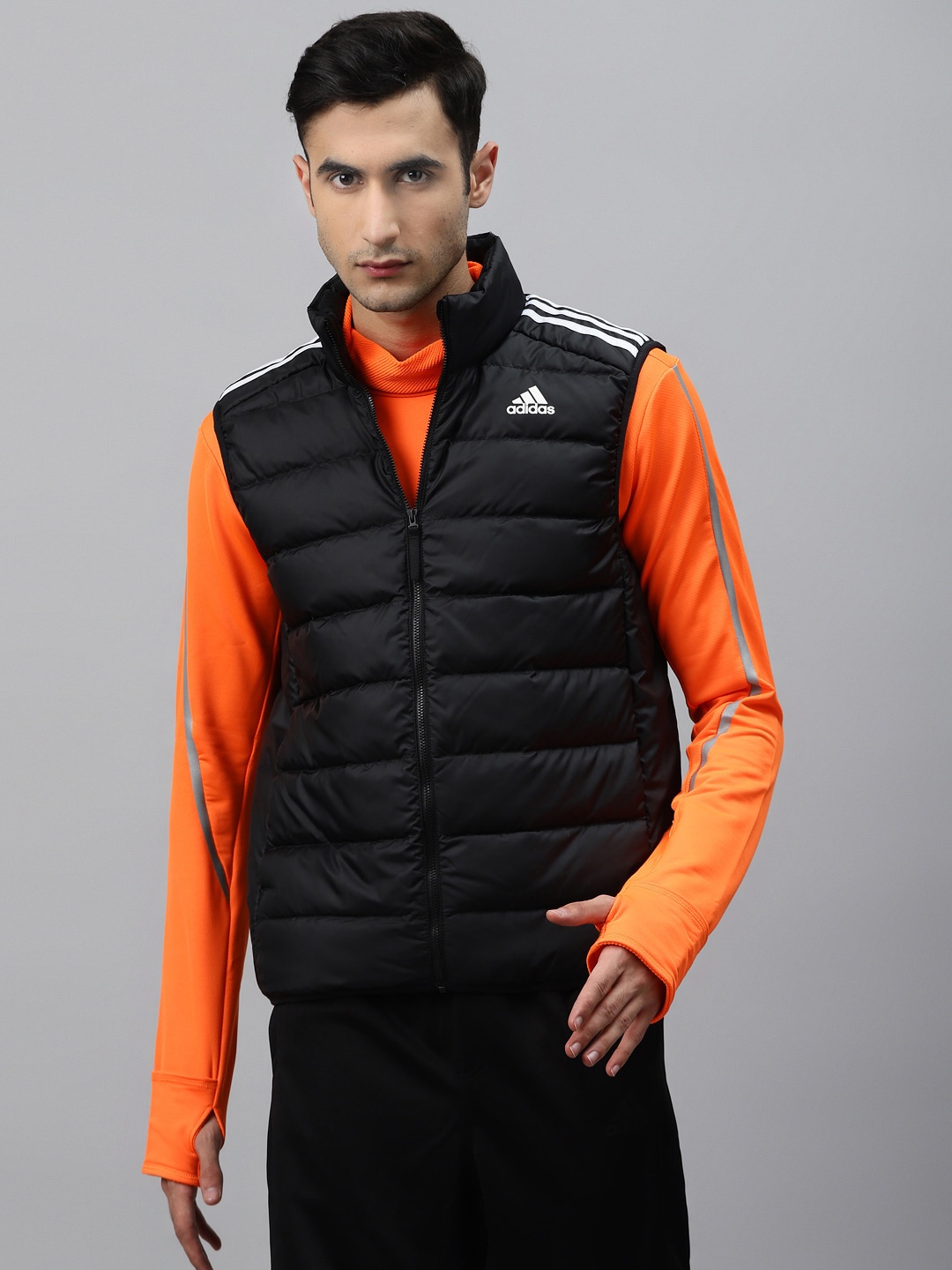 

ADIDAS Men Black Solid Essentials Down Jacket