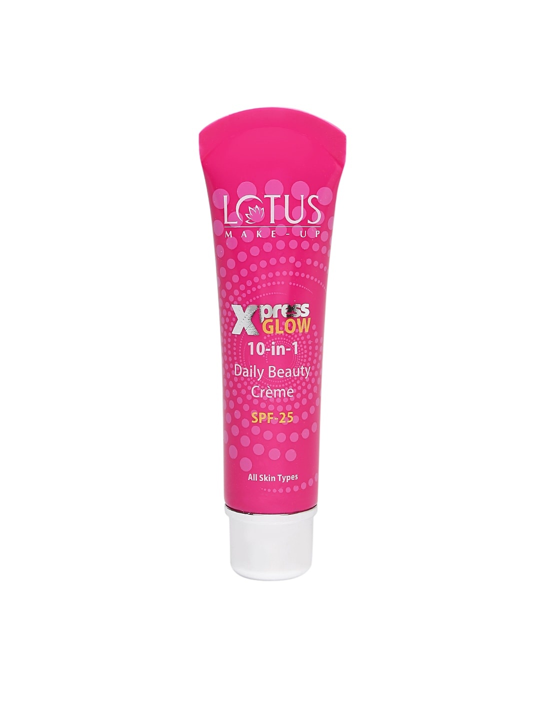 

Lotus Herbals Sustainable Xpress Glow 10 in 1 Daily Beauty Cream with SPF 25 - Bright Angel 30g, Pink