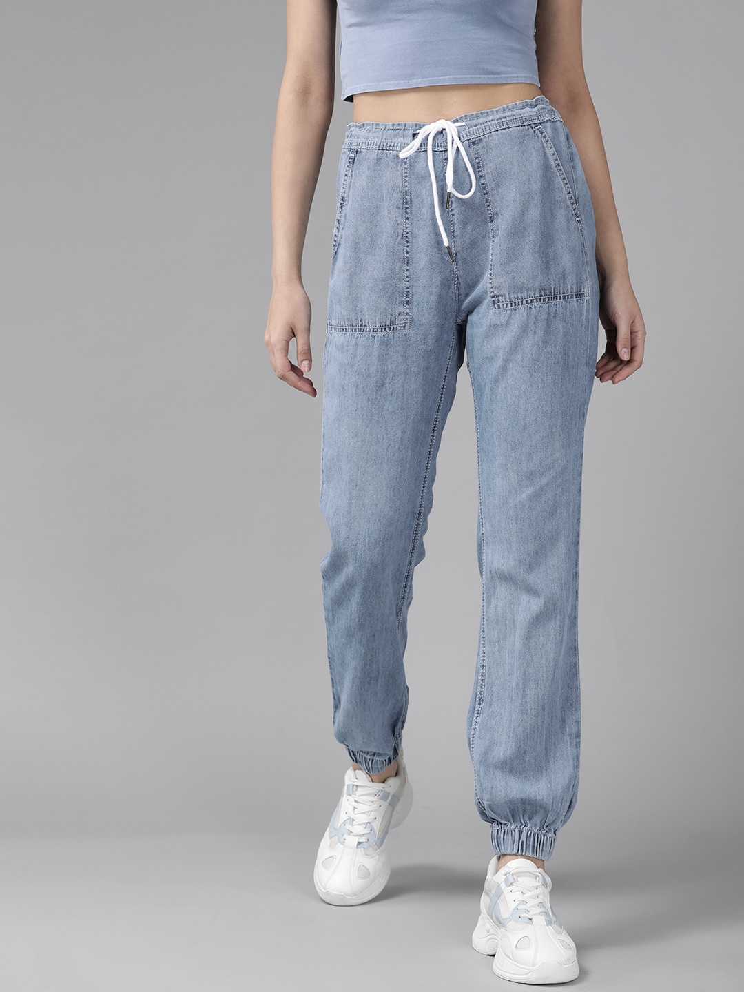 

Roadster Women Blue Pure Cotton Jogger