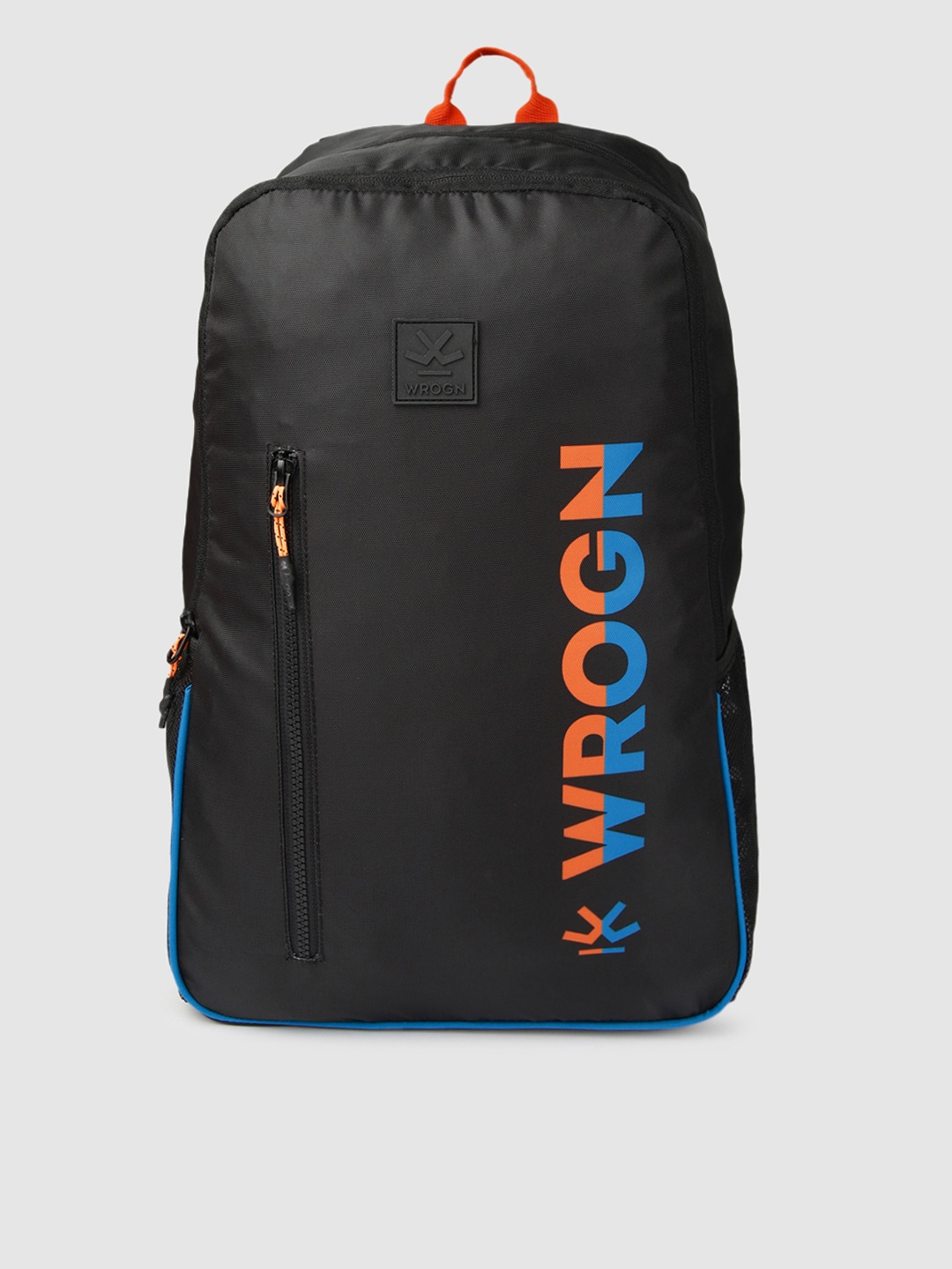 

WROGN Unisex Black Brand Logo Arcade Laptop Backpack