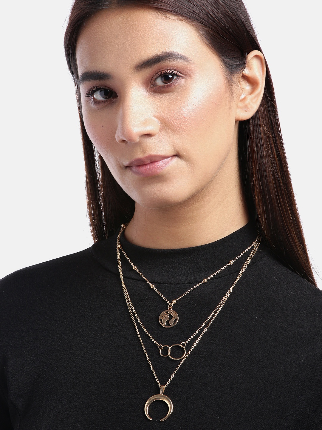 

Jewels Galaxy Women Gold-Plated Layered Necklace