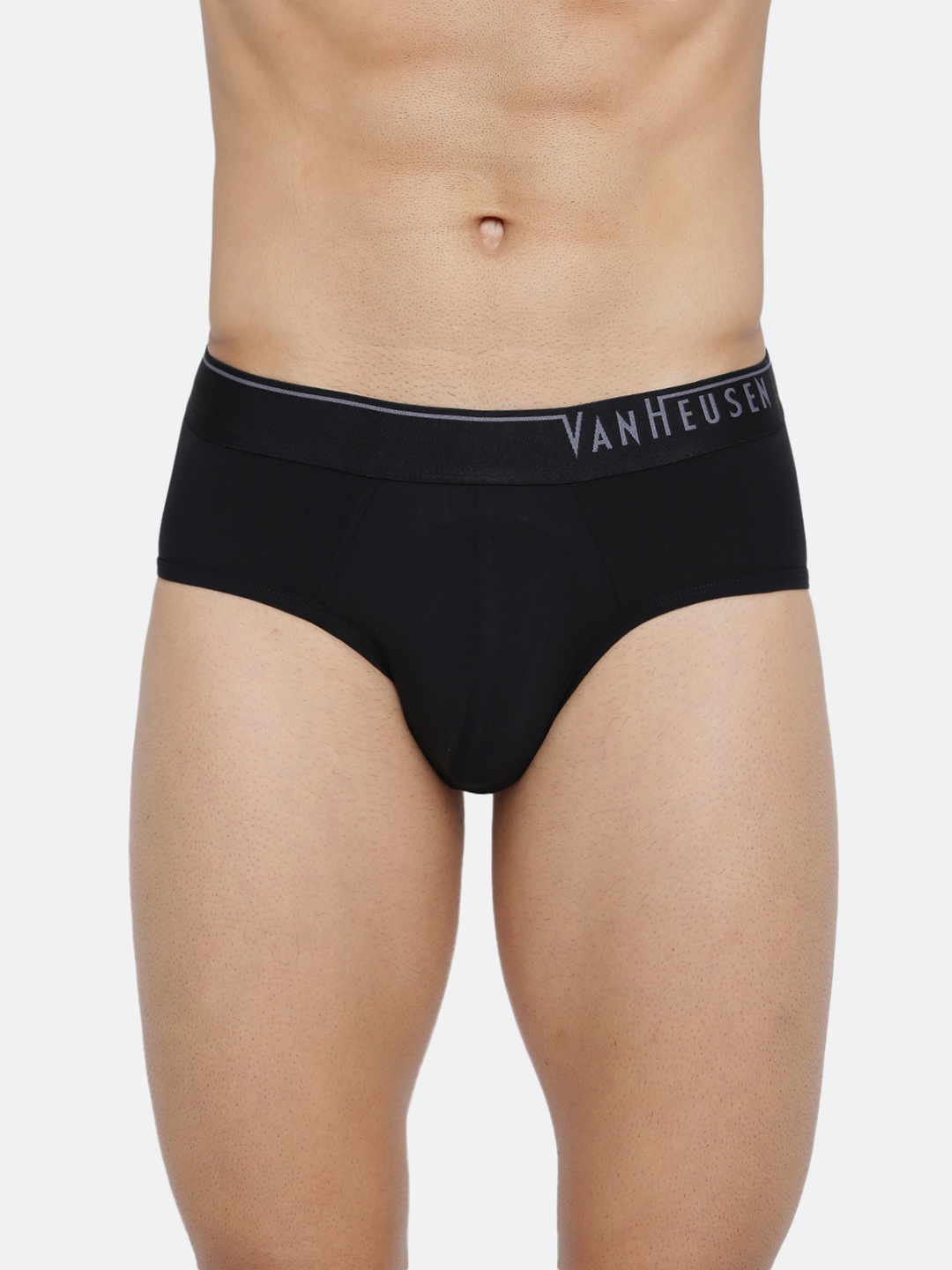 

Van Heusen Men Black Solid 4 Way Stretch Body Defining Fit Brief 30007