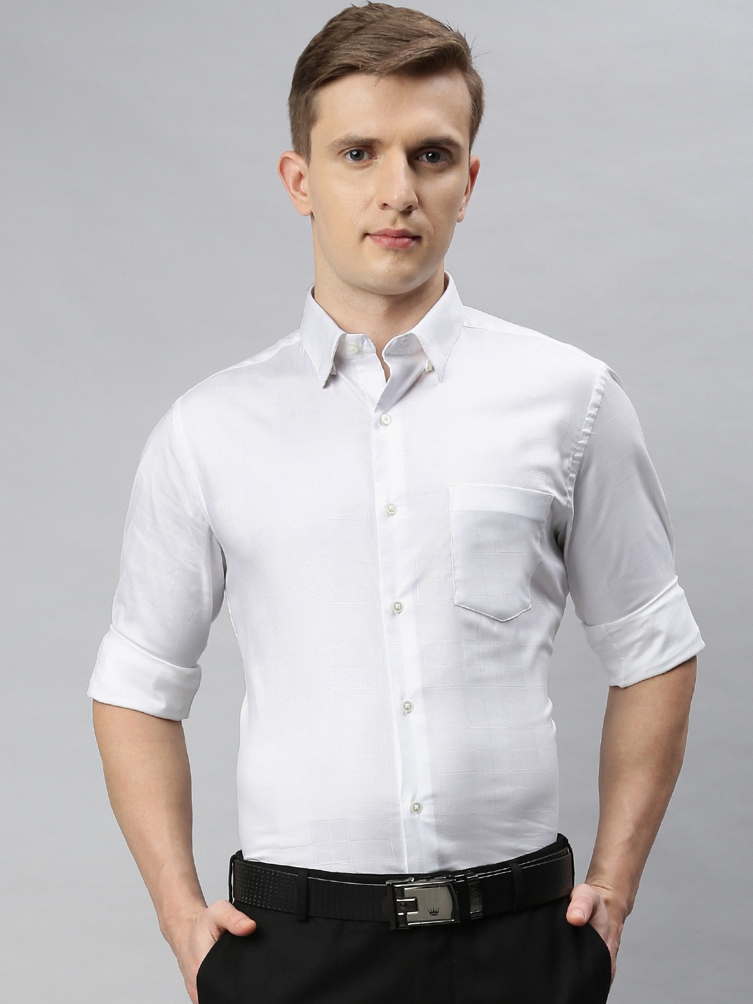 

Arrow New York Men White Snug Fit Solid Formal Shirt