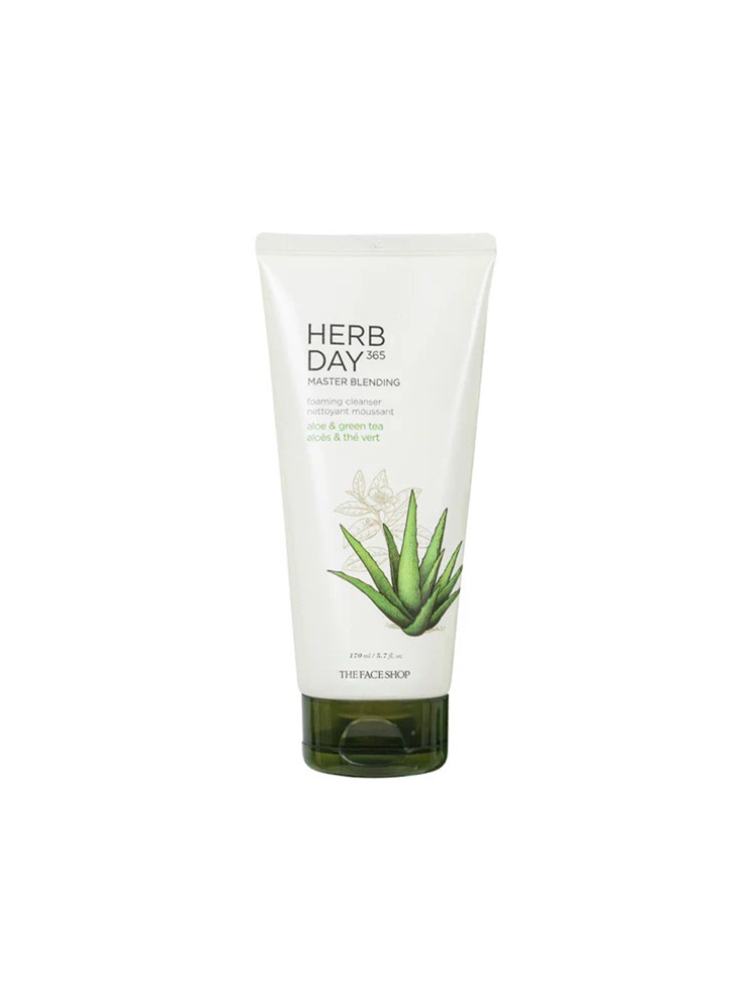 The Face Shop Herb Day 365 Master Blending Foaming Cleanser - Aloe & Green Tea 170 ml