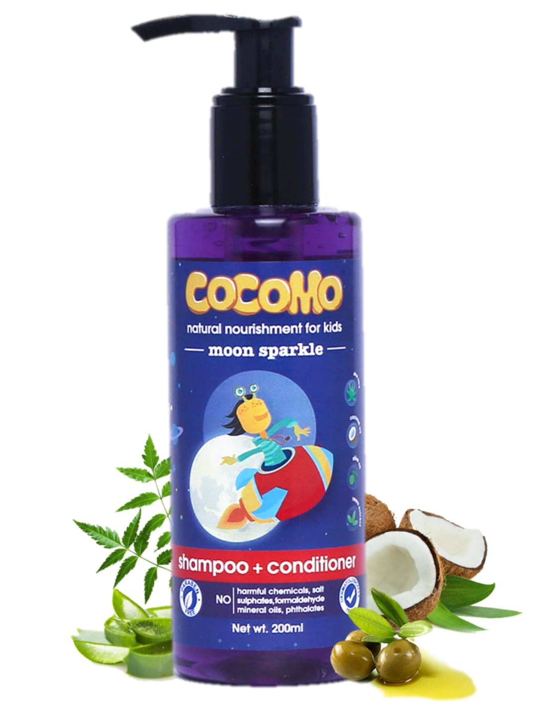 

COCOMO Kids Shampoo+Conditioner 200 ml, Multi