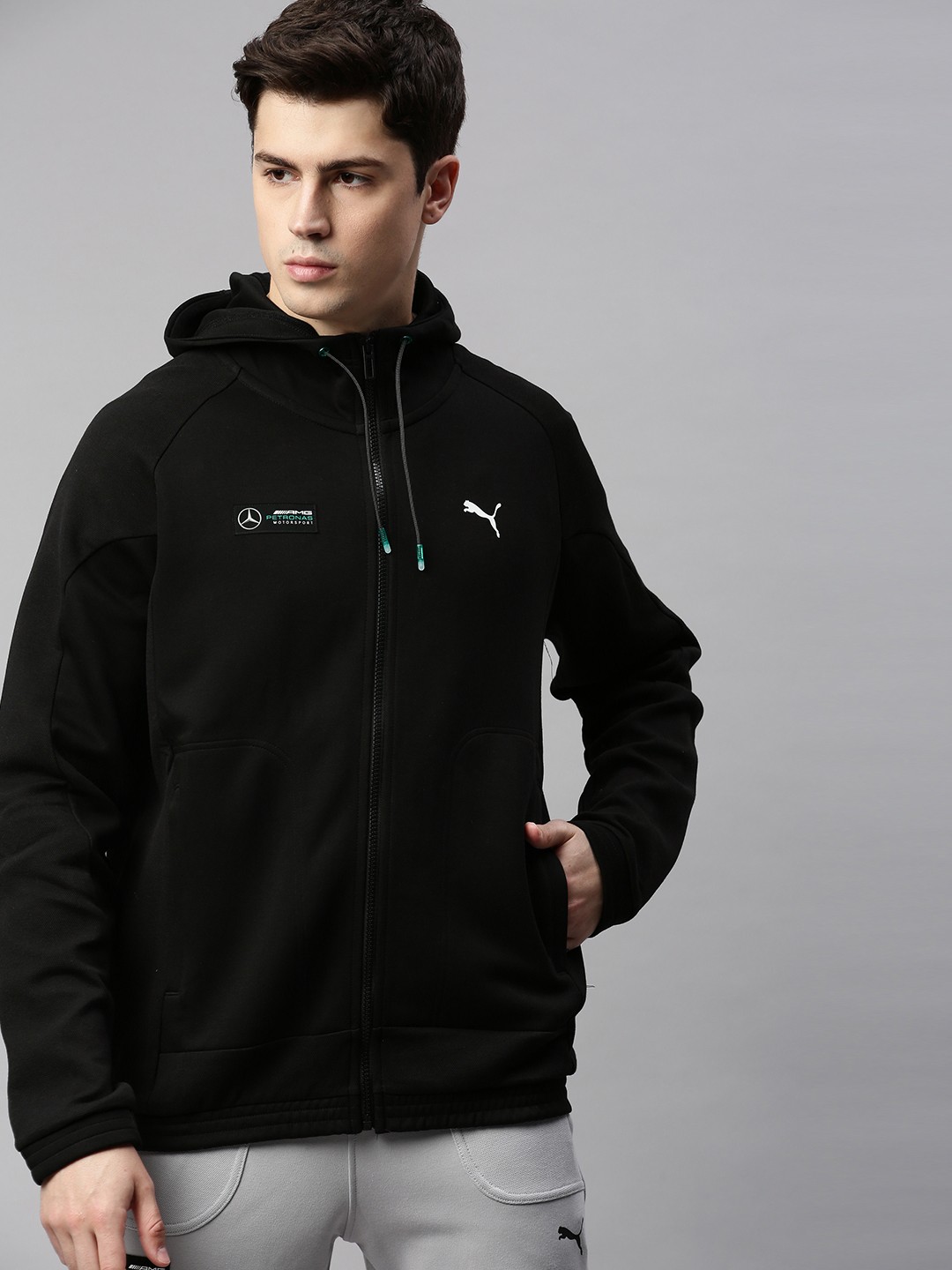 

PUMA Motorsport Men Black Solid Motorsport Jacket
